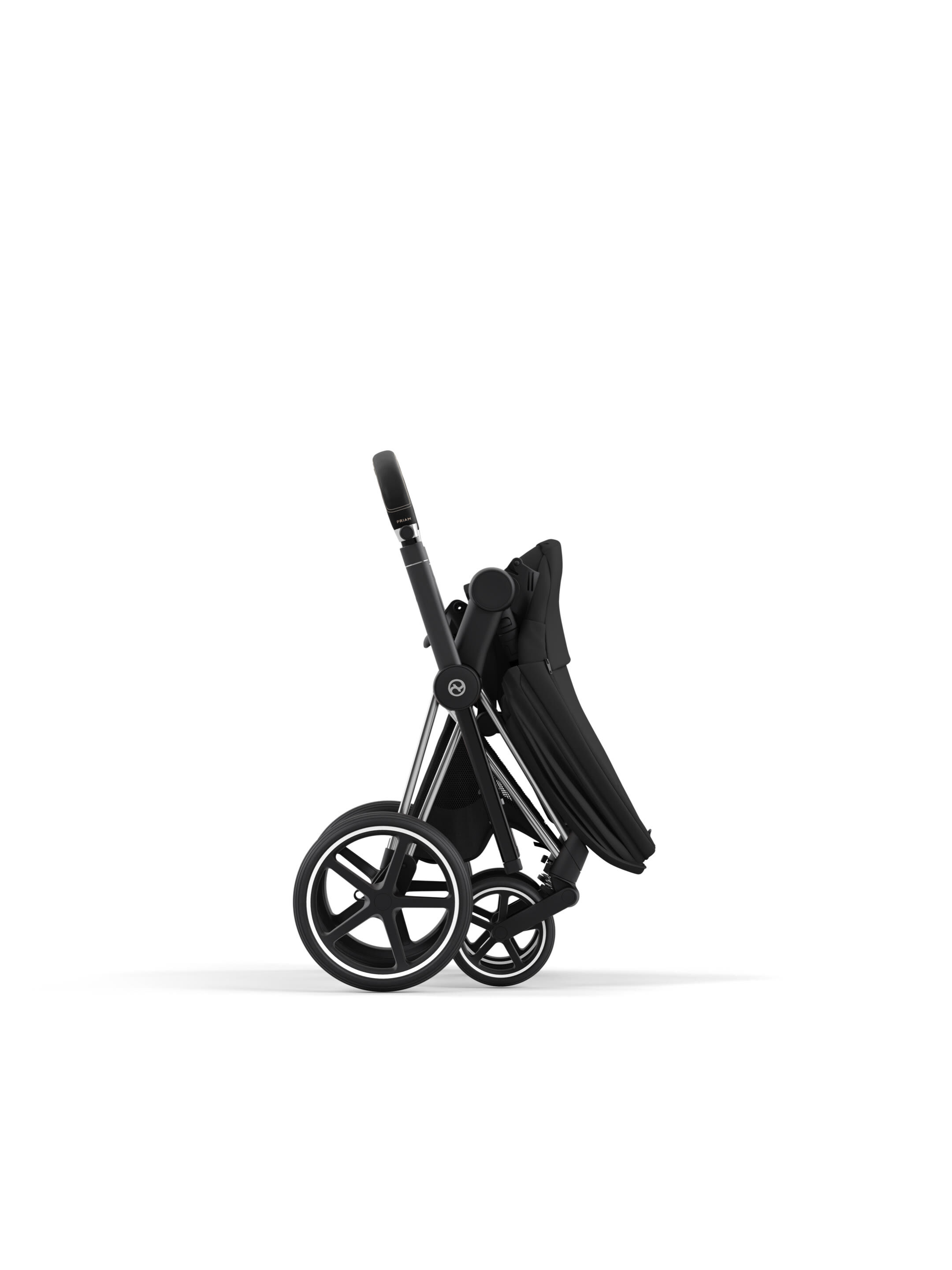 Cybex Priam Frame with Seat Hardpart - Chrome Black image number 6