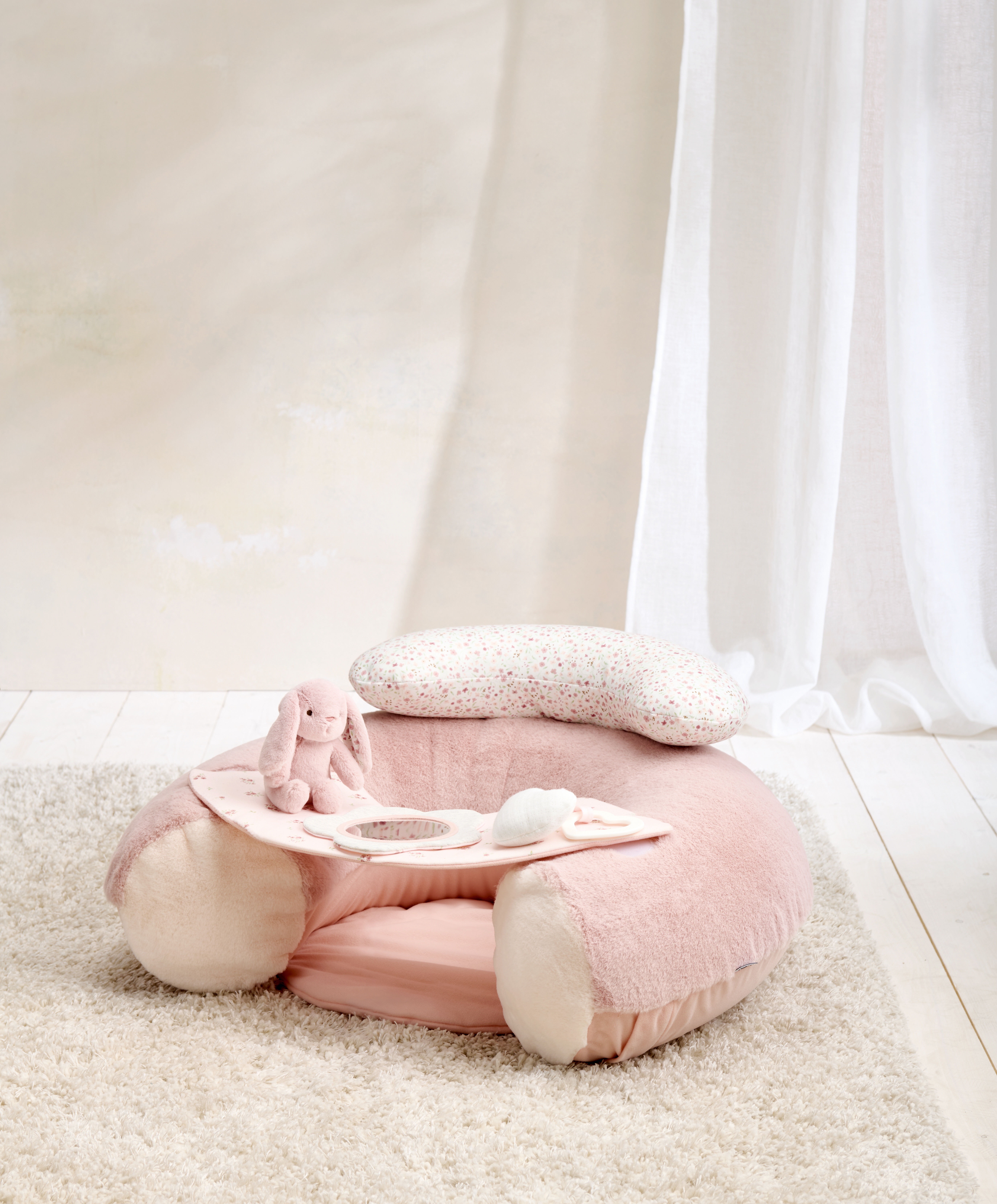 Welcome to the World Sit & Play Bunny Interactive Seat - Pink image number 1