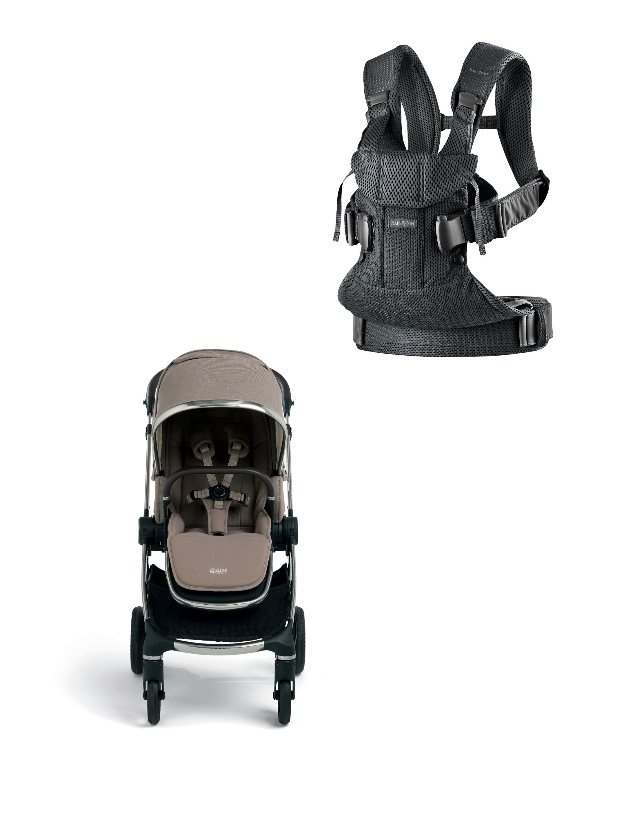 Vardo Heritage Stroller with Babybjorn Carrier Mini 2 Piece Bundle image number 1