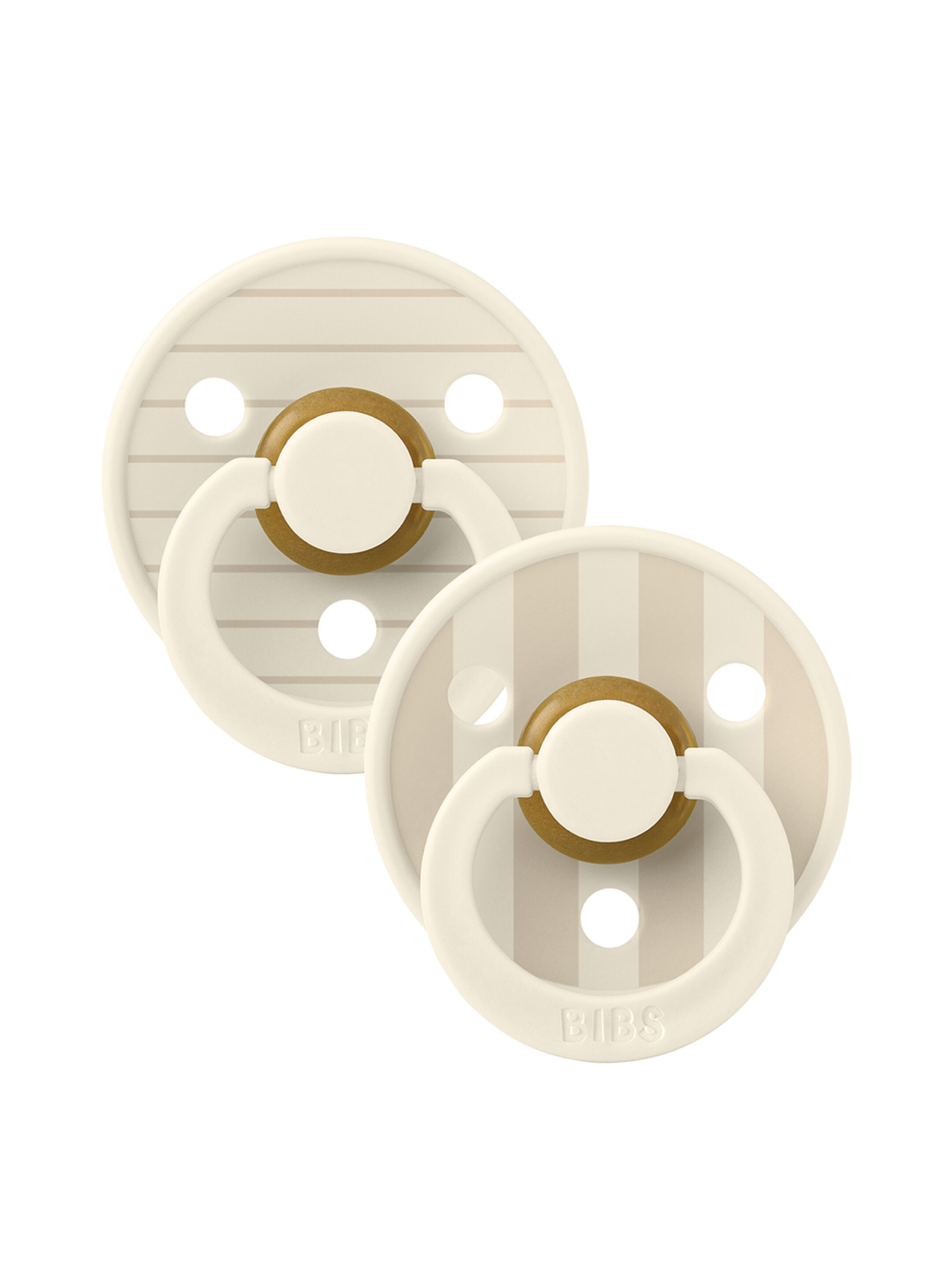 Bibs 2 Pack Colour Pin Latex S2 - Ivory Vanilla Mix (6+ months) image number 1
