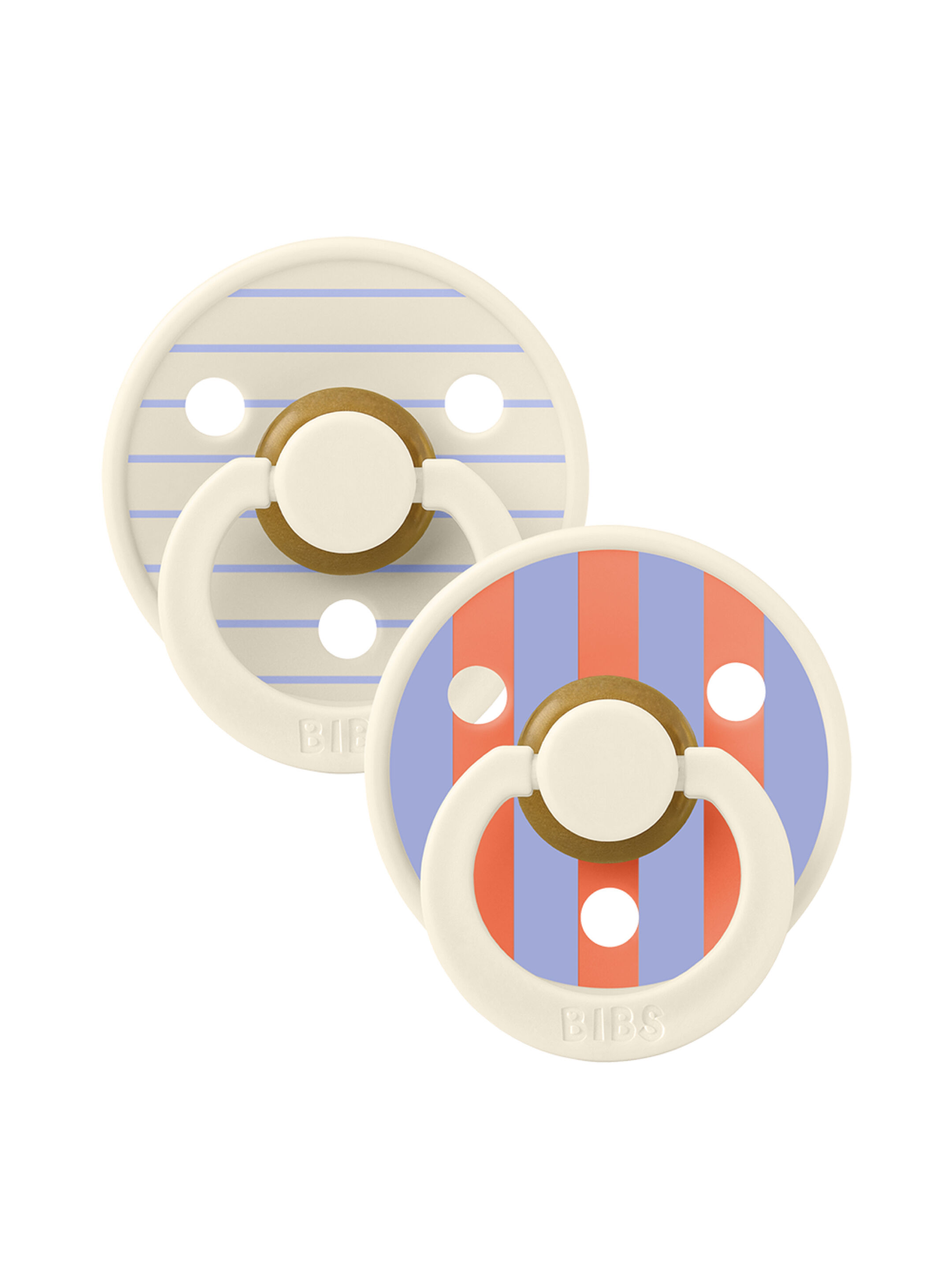 Bibs 2 Pack Colour Pin Latex S1 - Ivory Hush Mix (0+ months) image number 1