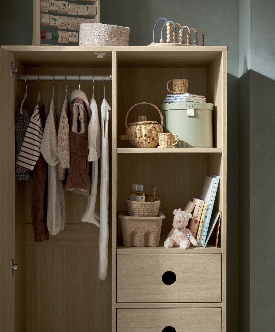 Oska Wardrobe - Natural/Oak image number 10