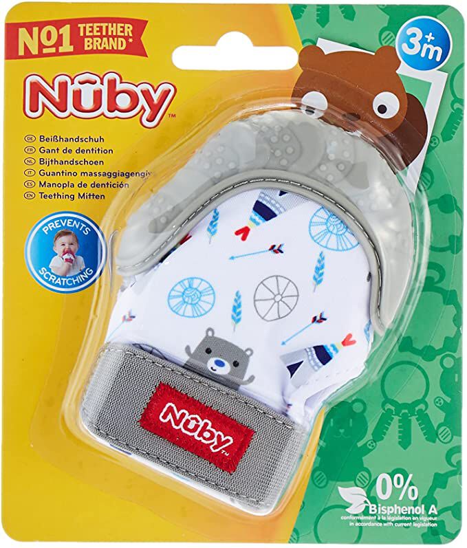 NUBY Happy Hands Teething Mitten (3m+) image number 1