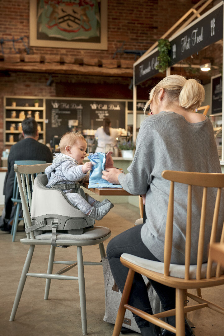 Bug 3-in-1 Floor & Booster Seat with Activity Tray - Pebble image number 11