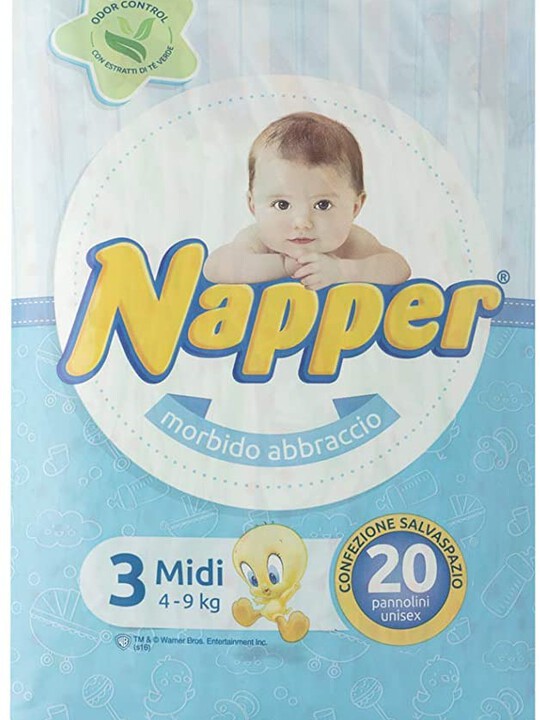 Napper Diapers Soft Hug Parmon From 4Kg-9Kg, 20 Diapers image number 2