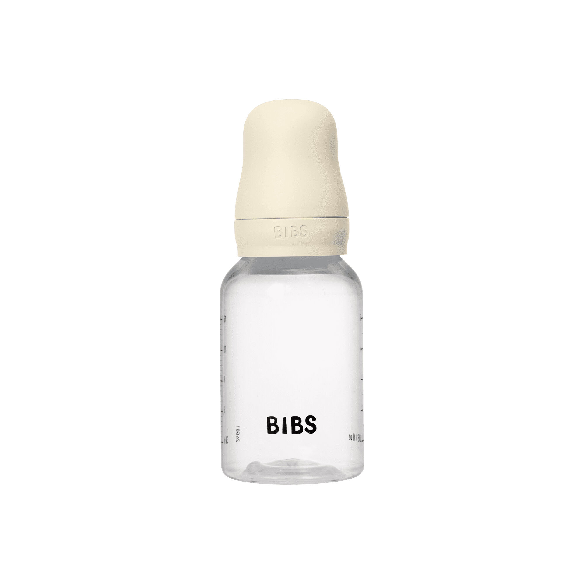 BIBS Baby Bottle Round Nipple Latex 1 Pack 150 Ml Slow Flow Ivory image number 1