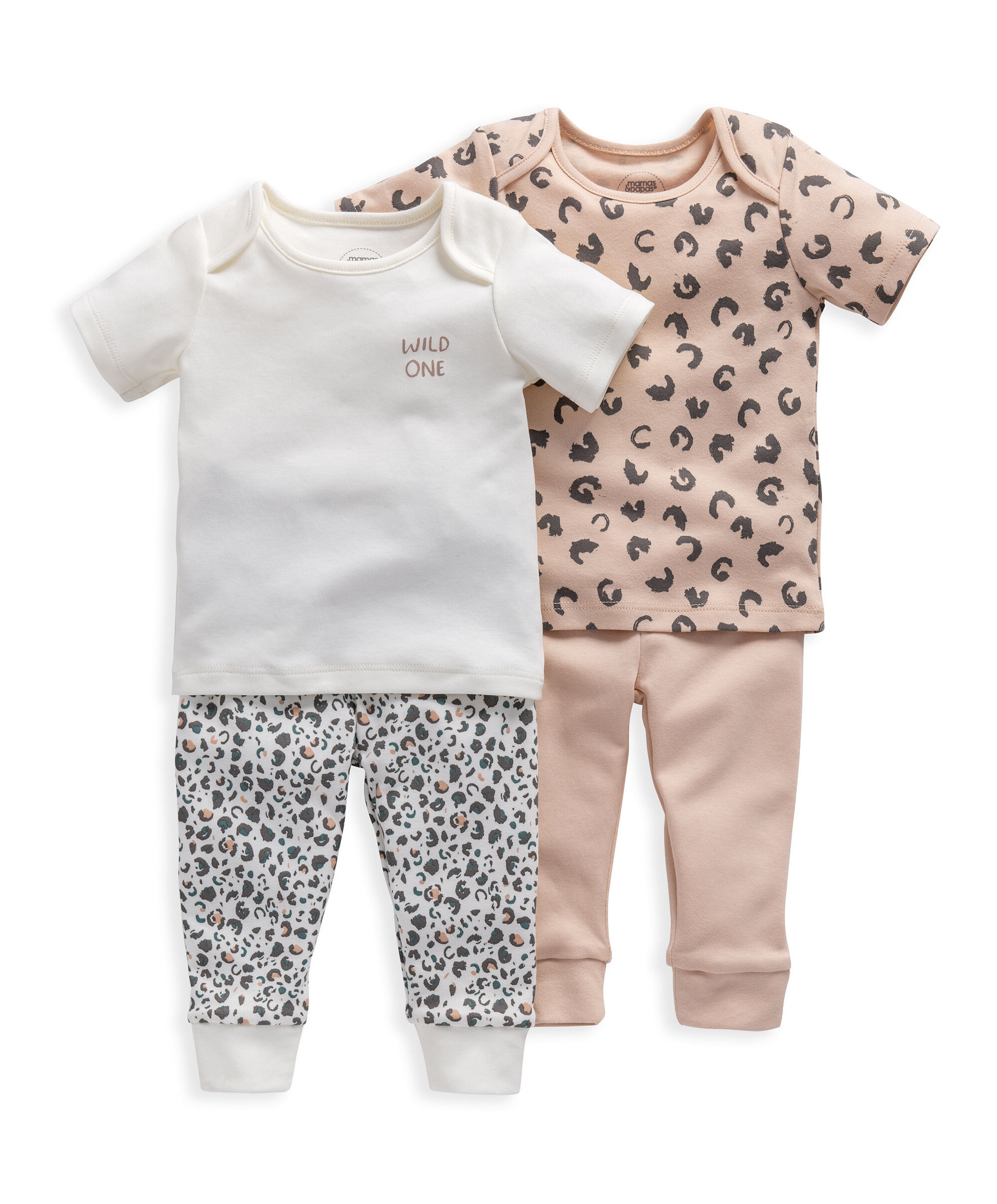 Animal Print Jersey Pyjamas 2 Pack image number 1