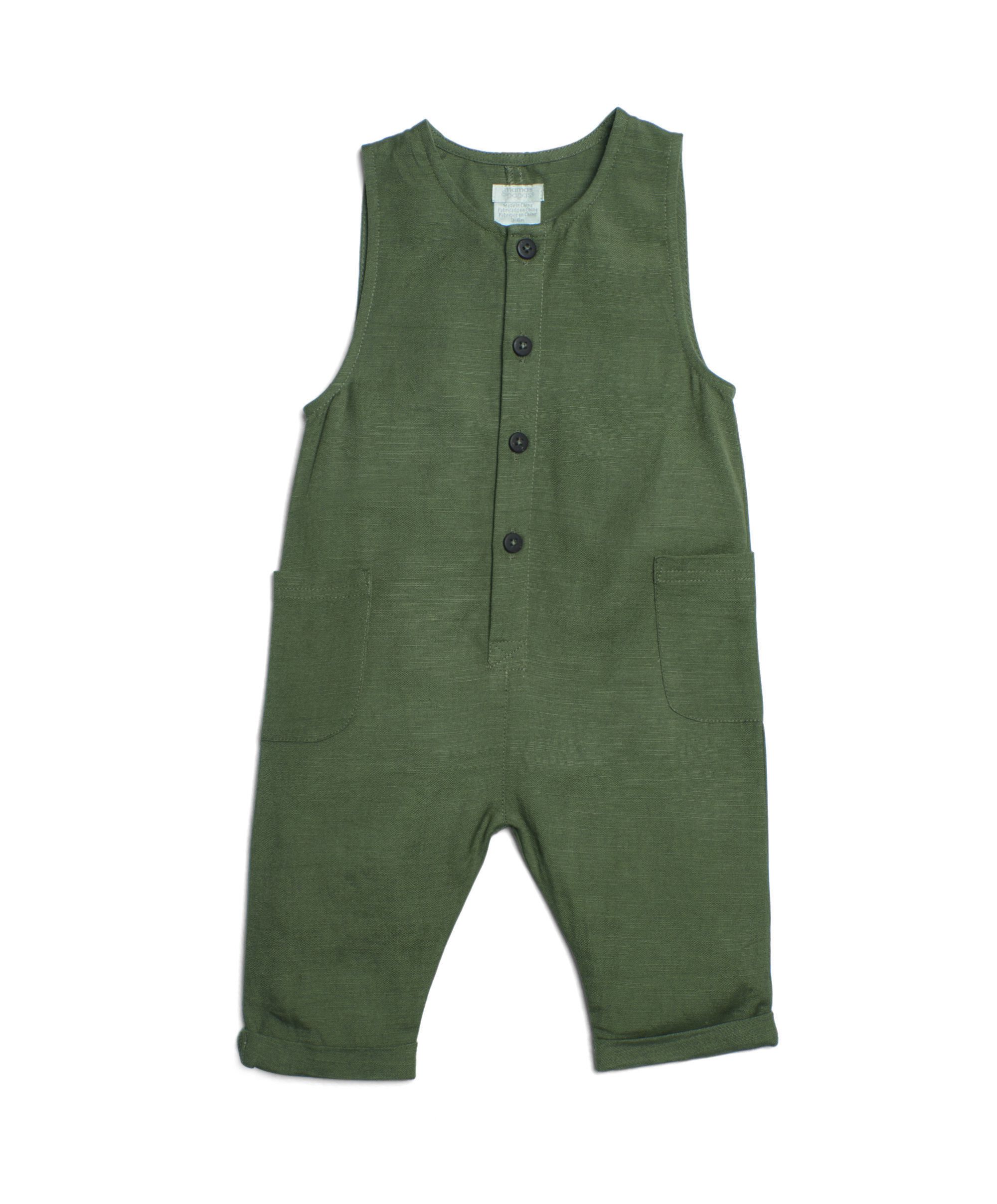 Woven Linen Romper image number 1