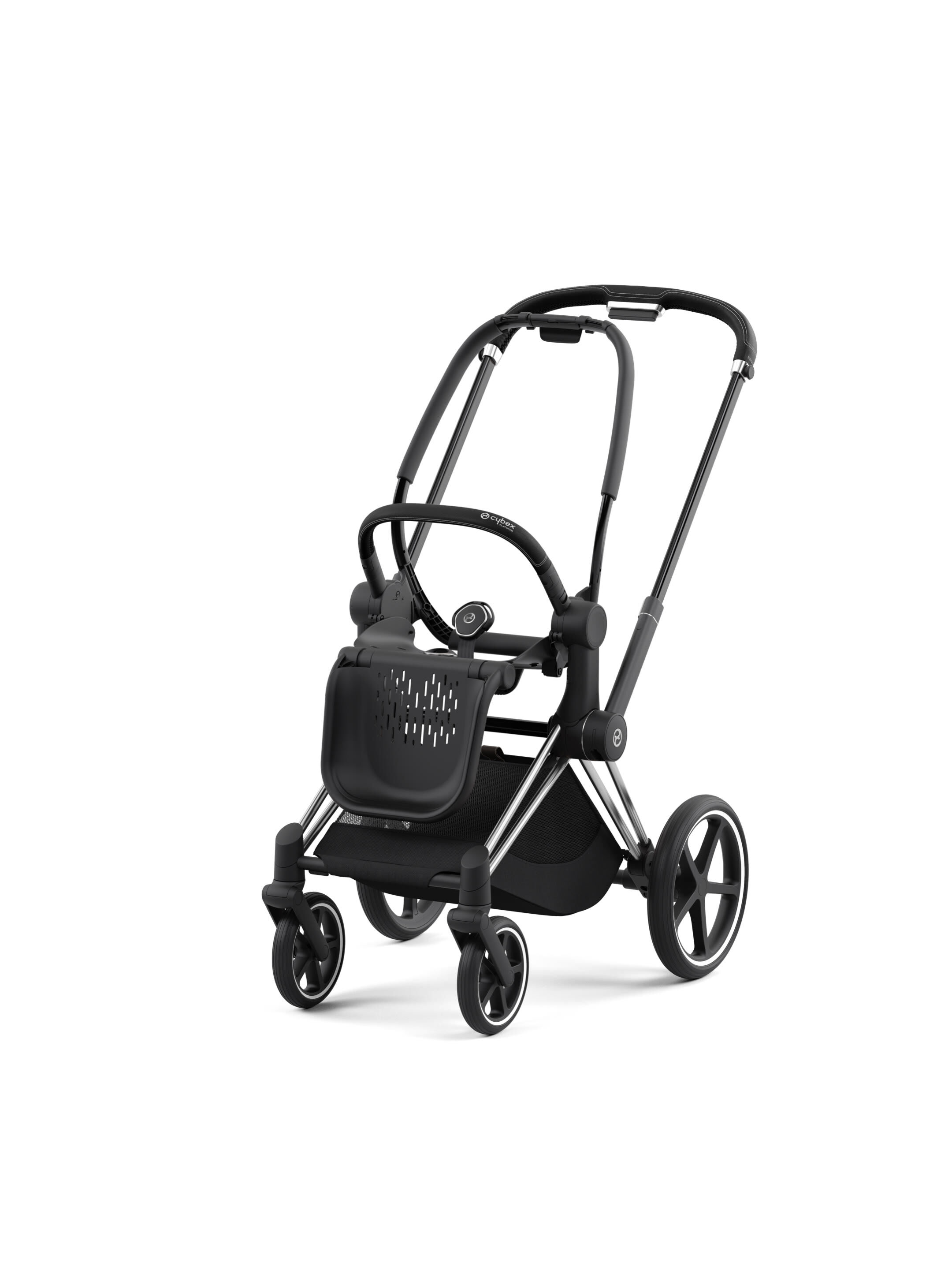 Cybex Priam Frame with Seat Hardpart - Chrome Black image number 1