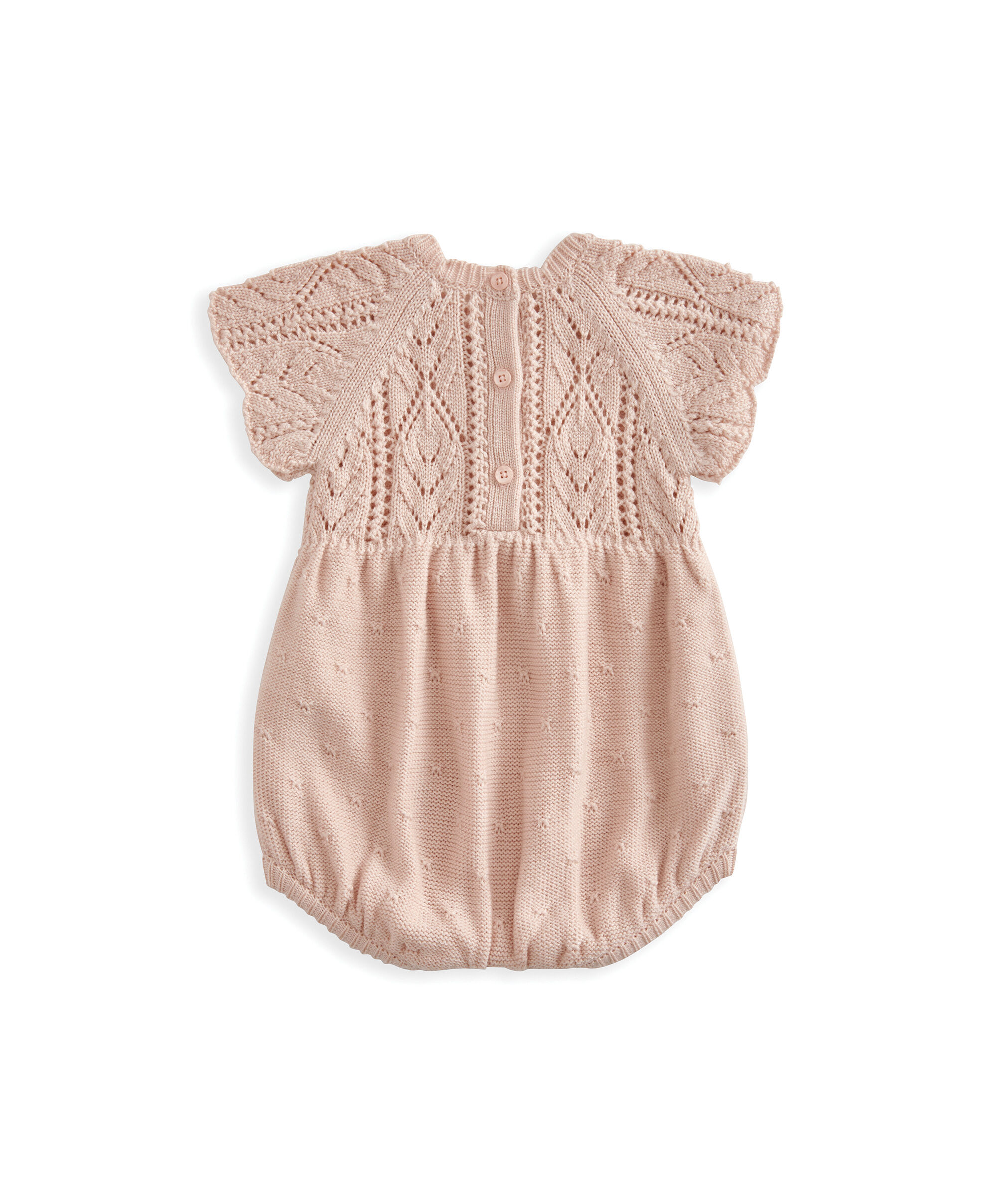 Pink Knit Romper image number 3
