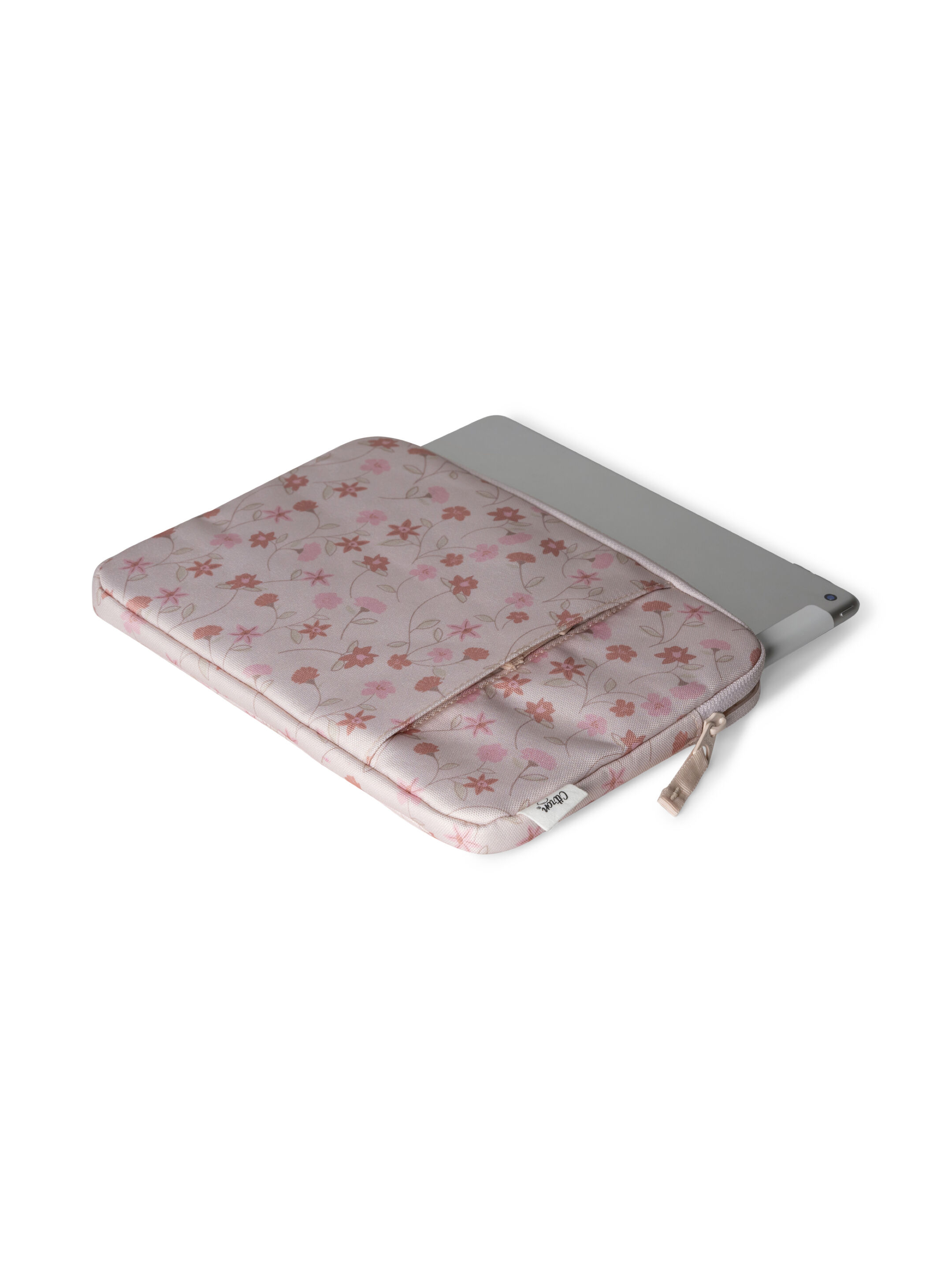 Citron Protective Ipad Sleeve with Zipper Flower image number 4
