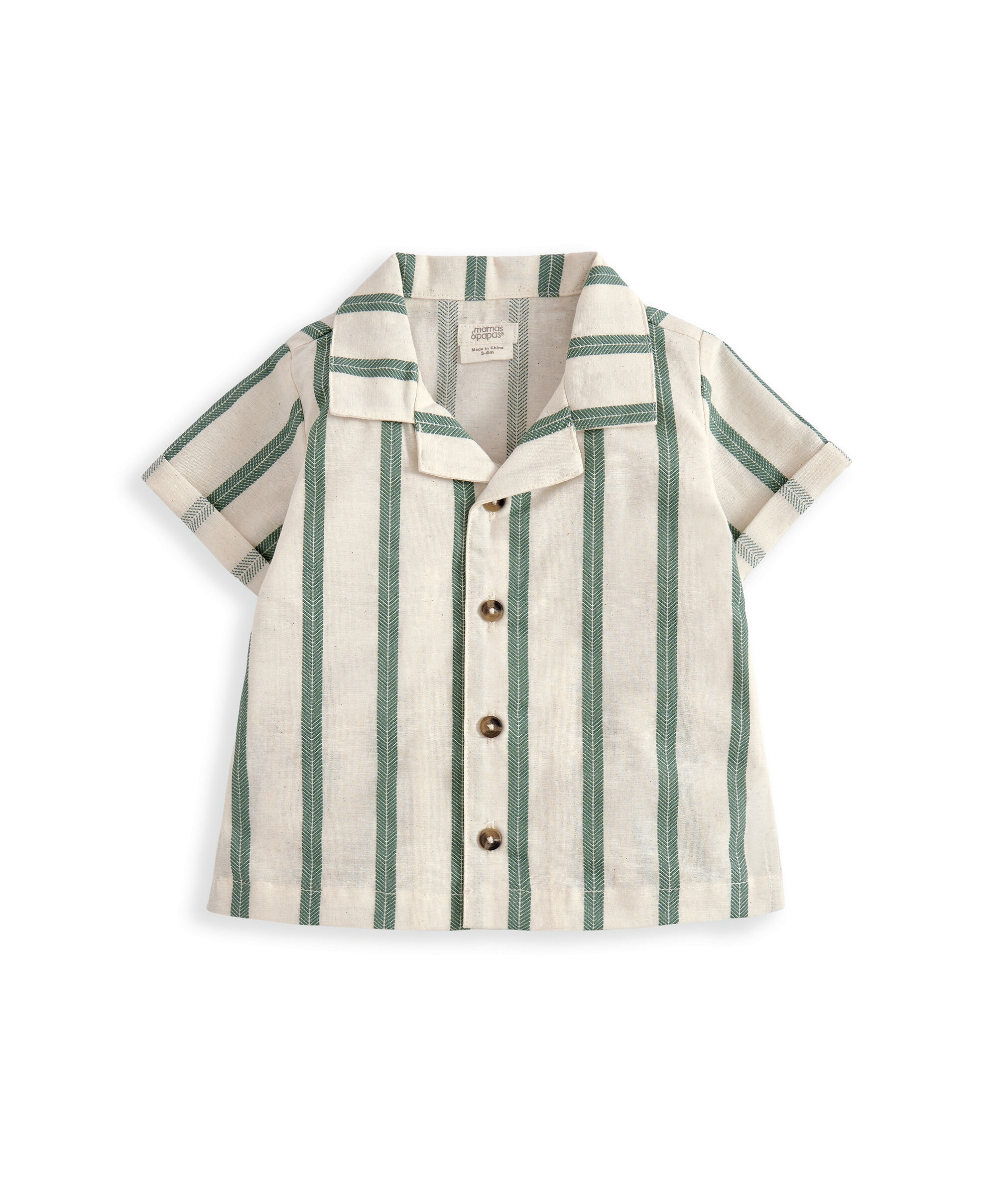 Green Shirt & Shorts Outfit Set image number 3