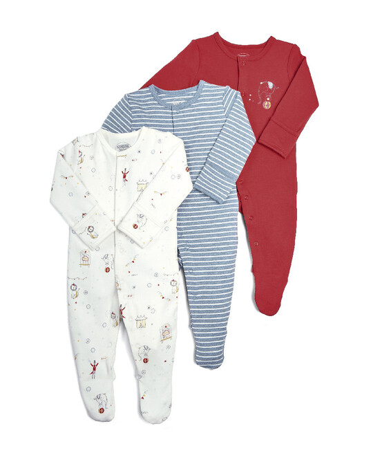 Circus Sleepsuits - 3 Pack image number 1