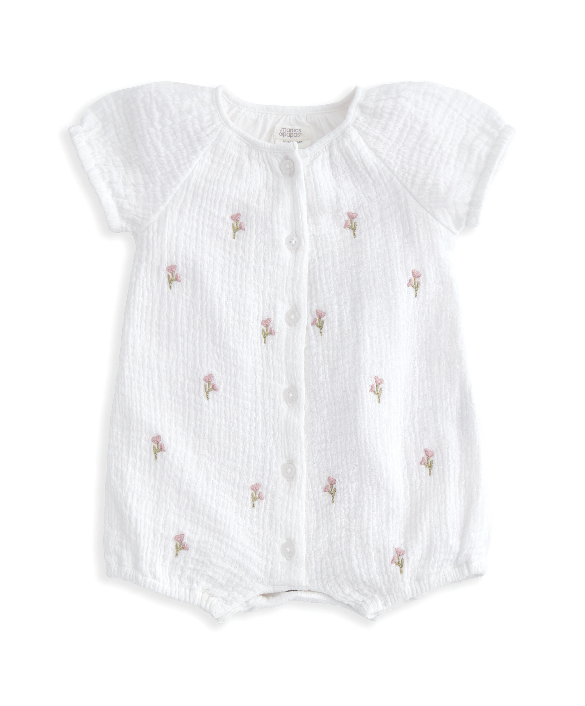 Embroidered Shortie Romper image number 2