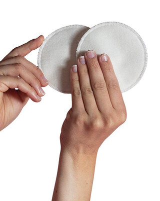 Cariwell 6 x Washable Breast Pads-One size White