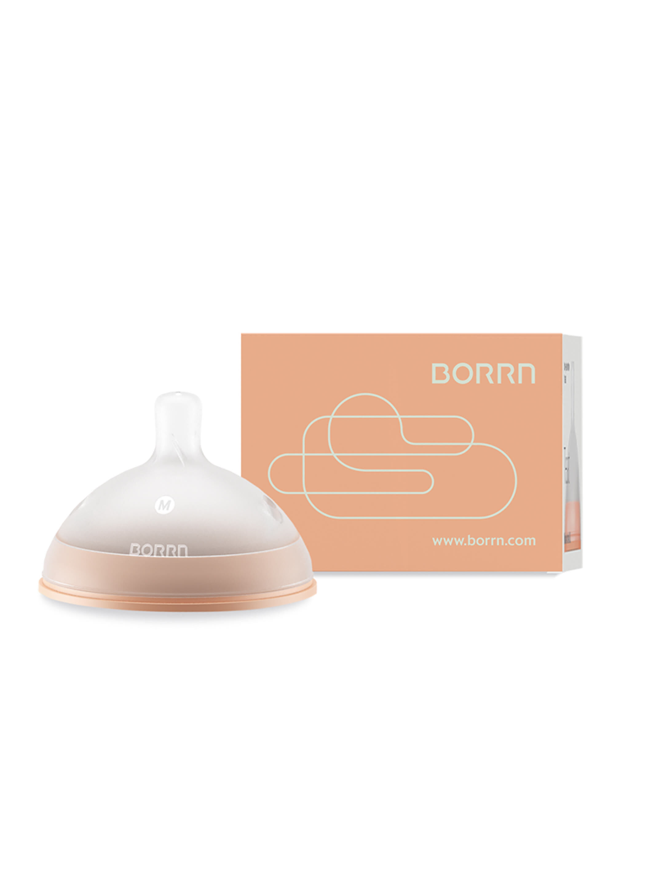 BORRN Silicone BPA Free, Non Toxic Teat | Medium Flow image number 1