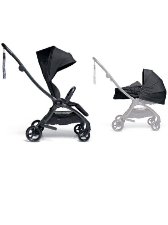Airo Dusk with Rose Gold Frame Pushchair with Black Newborn Pack