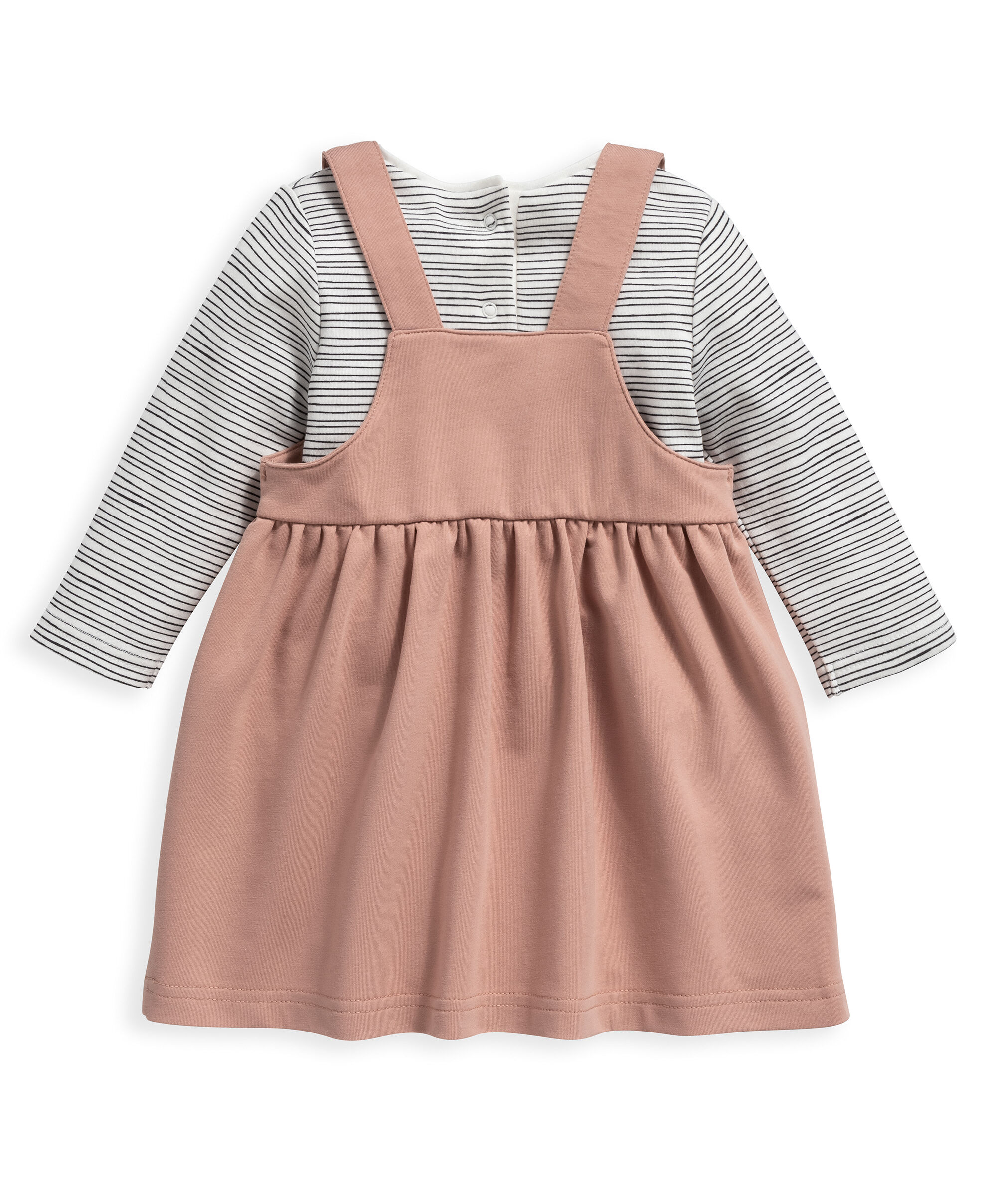 2 Piece Pink Pinafore Dress image number 3