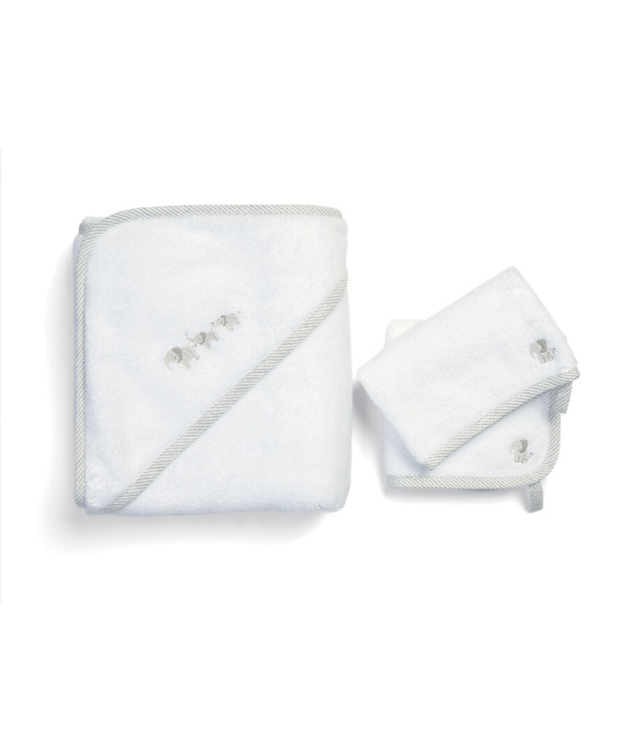 3 Piece Towelling Set - Elephant image number 1