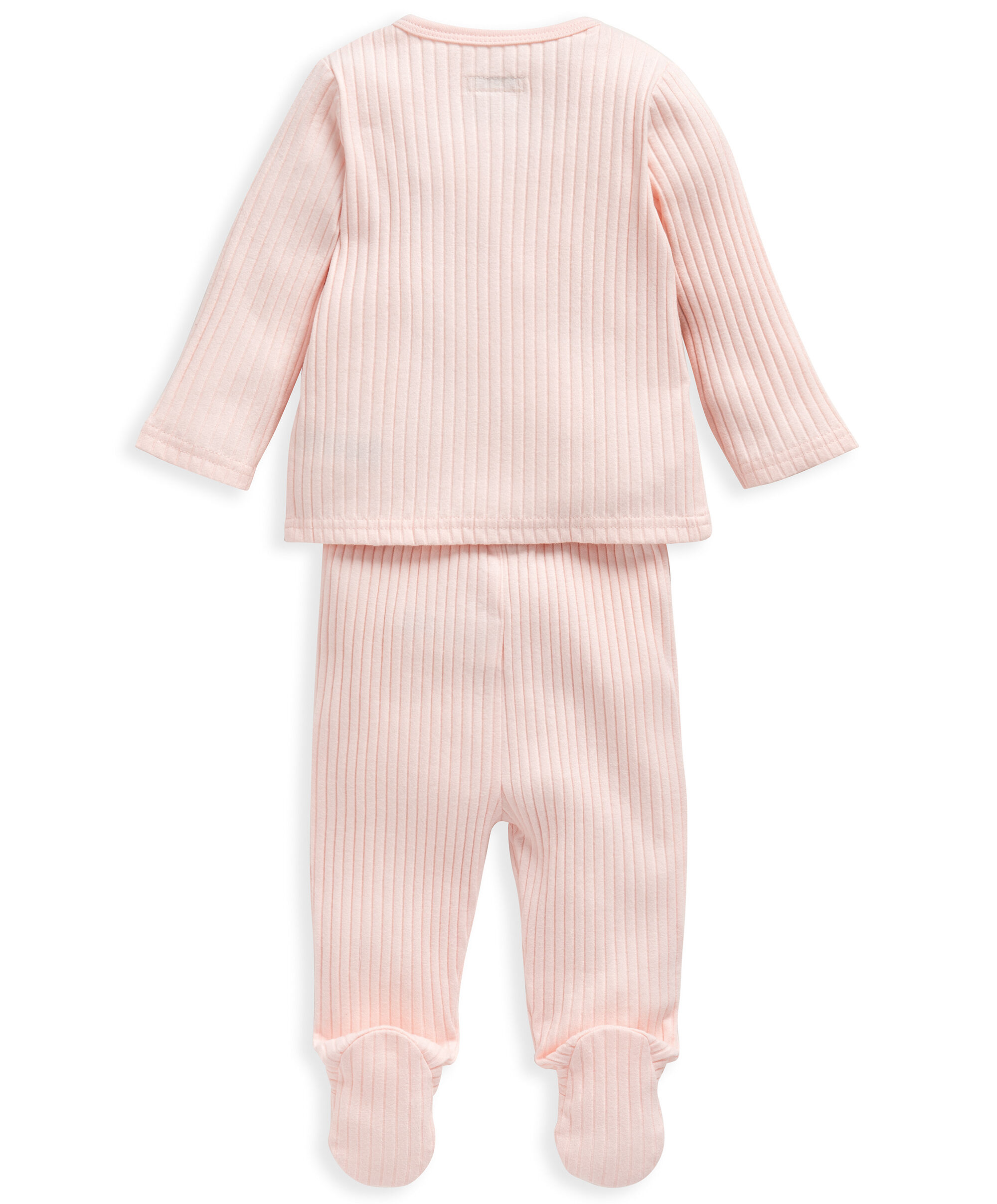 2 Piece Rib Pink Wrap Set image number 2