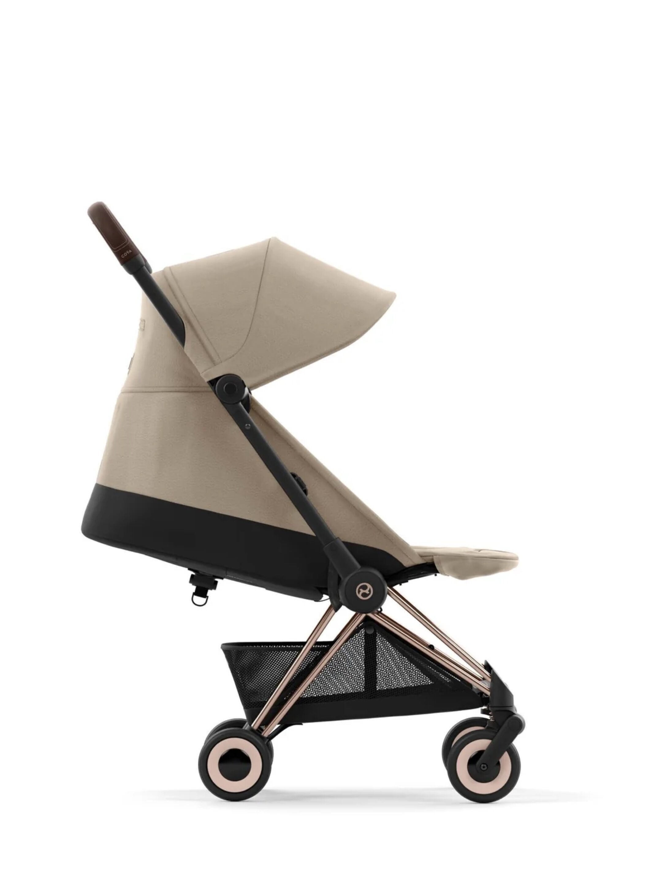 Cybex Coya Cabin Approved Stroller Cosy Beige with Rose Gold Frame image number 5