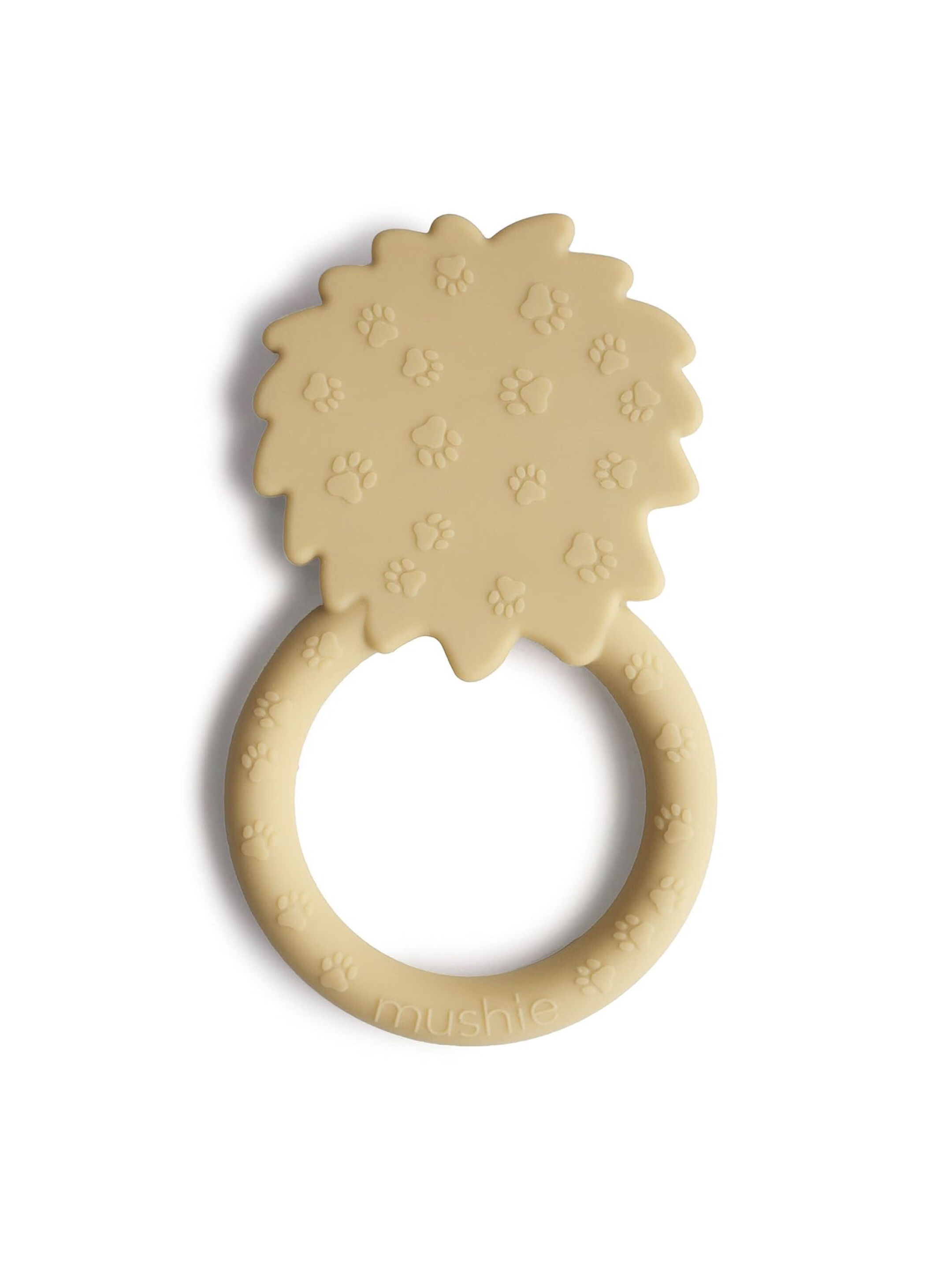 Mushie Teether Lion Soft Yellow image number 2