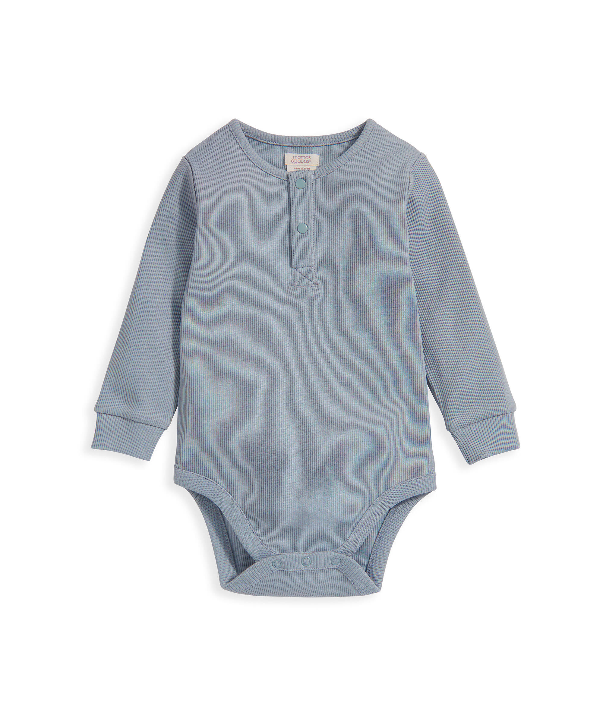 Ribbed Bodysuit - Blue image number 2