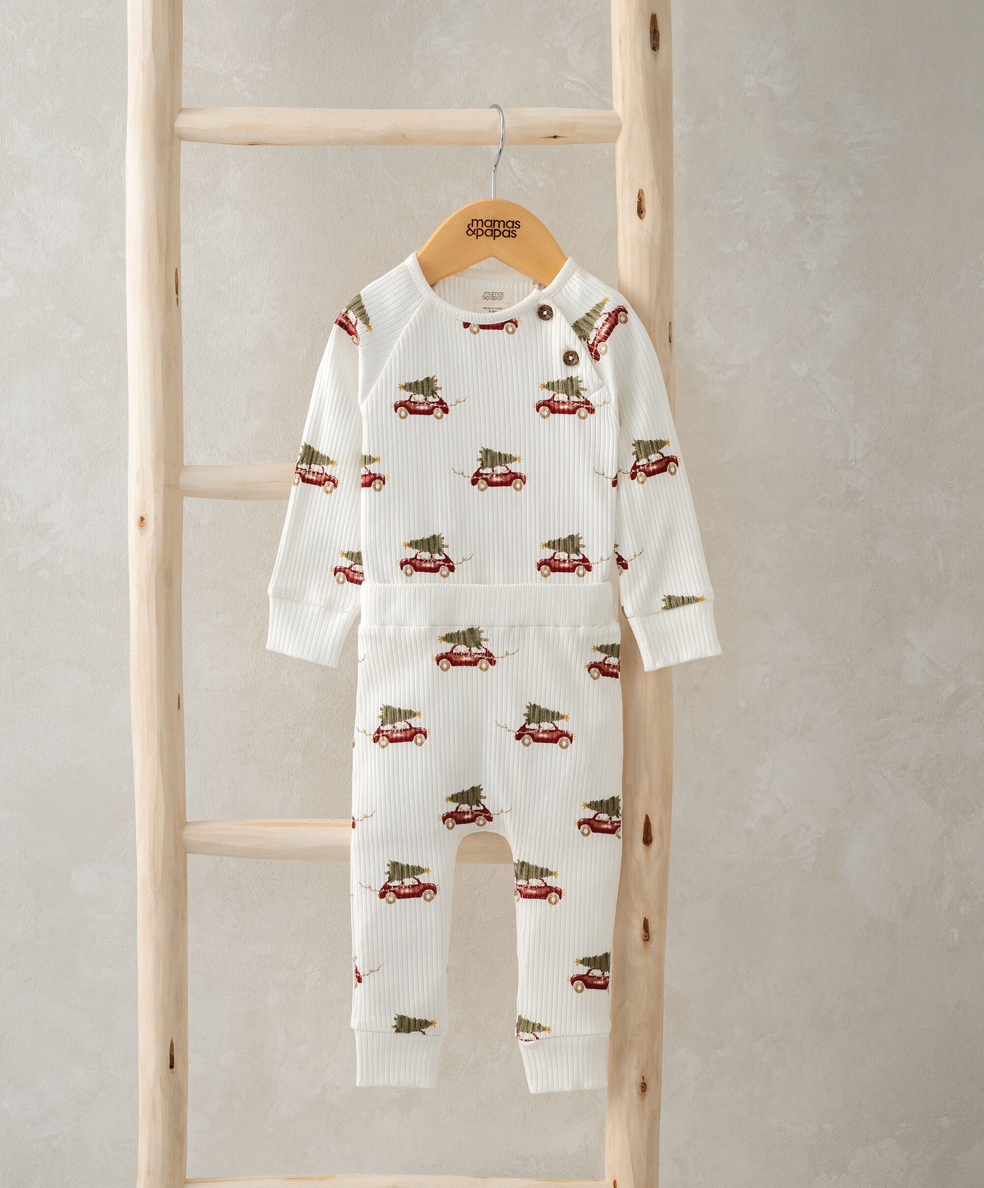 Christmas Car Bodysuit & Leggings image number 1