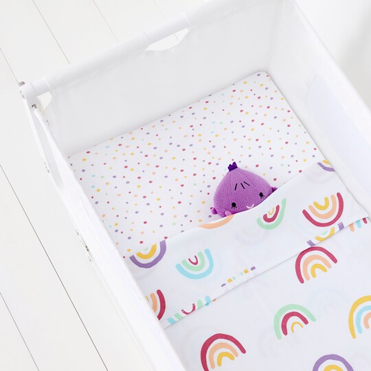 2 Pack Crib Fitted Sheets - Colour Rainbow image number 4