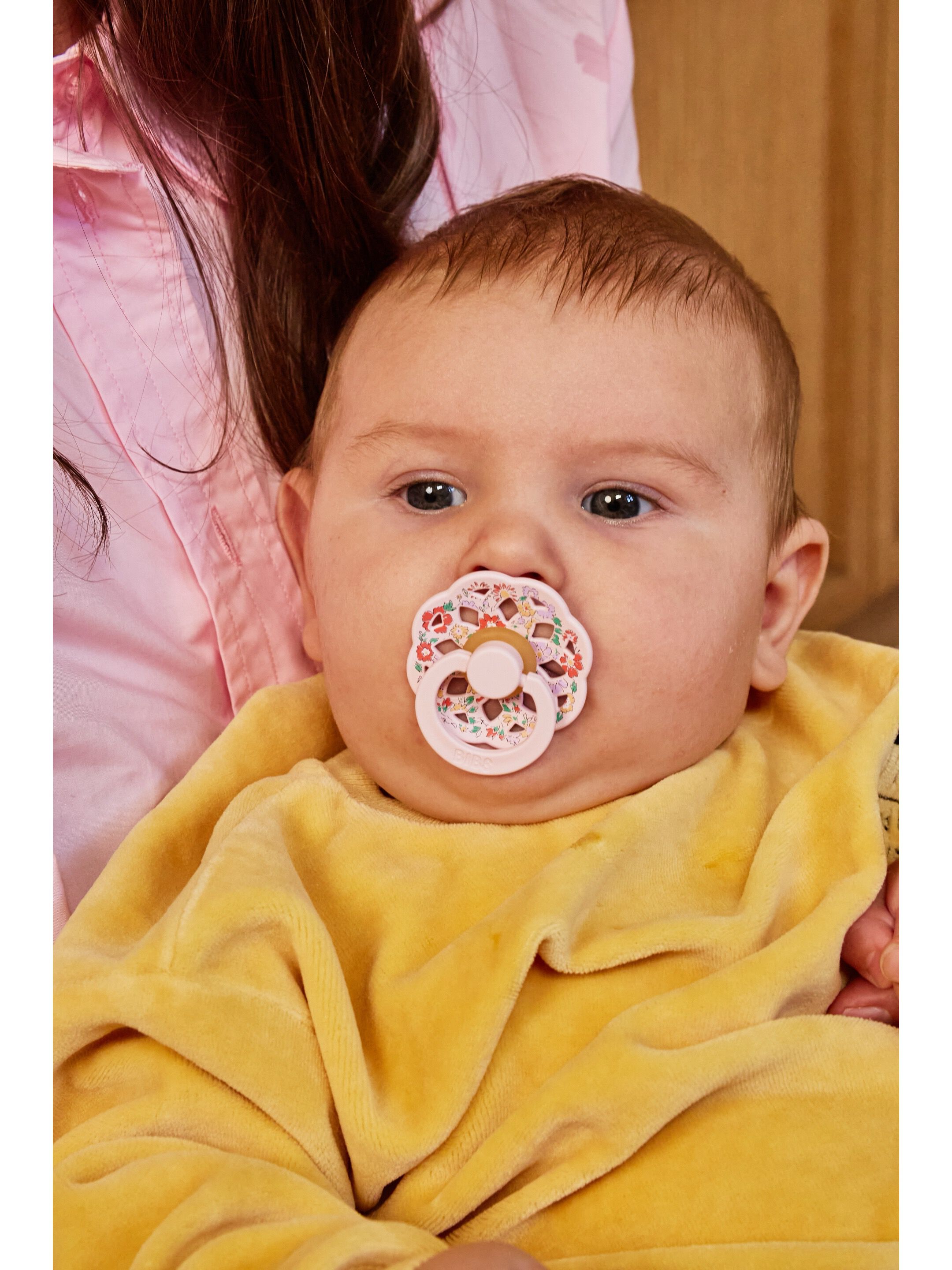 BIBS X Liberty Pacifier Boheme 2 Pack Oscar Meadow Latex Size 2 Blossom Mix image number 6