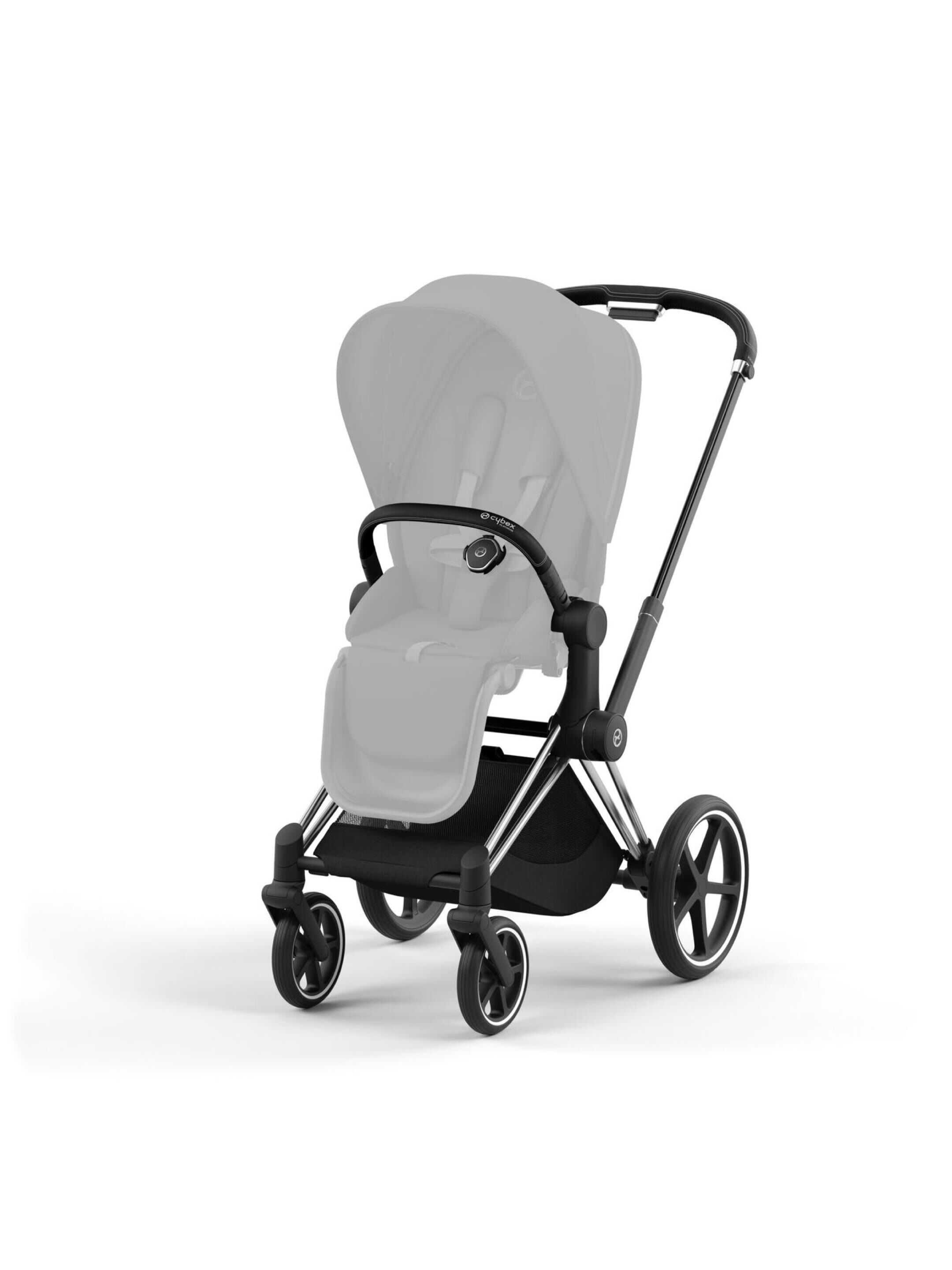 Cybex Priam Frame with Seat Hardpart - Chrome Black image number 2