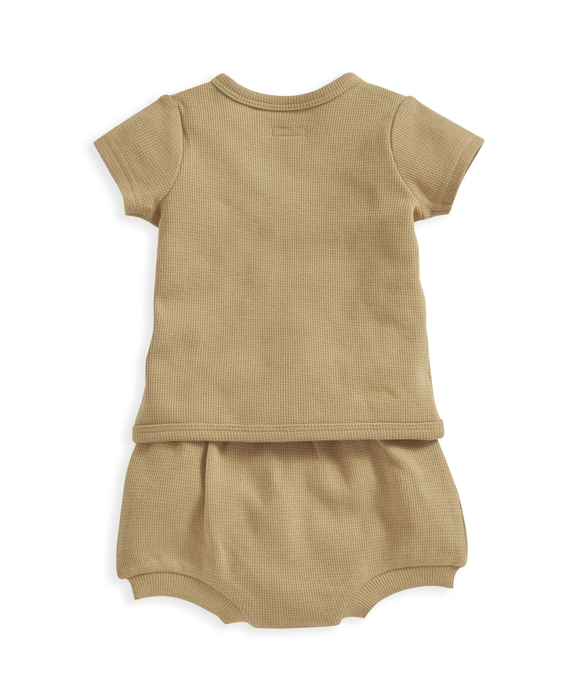 Soft Camel Waffle Textured Set - 2 Piece Set image number 3