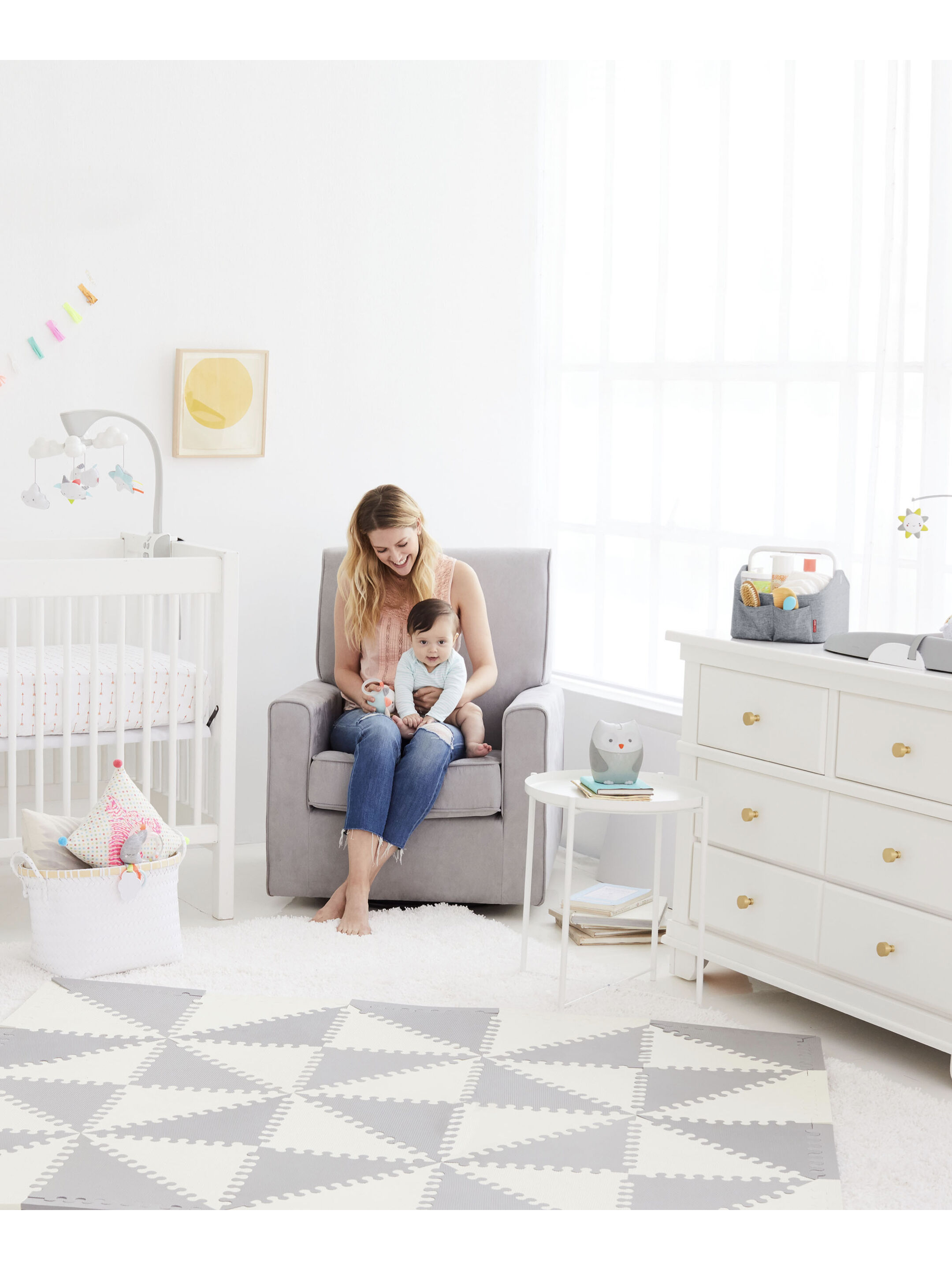 Skip Hop Light Up Diaper Caddy - Grey image number 6