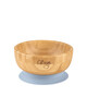 Citron Organic Bamboo Bowl 300ml Suction + Spoon Dusty Blue image number 2
