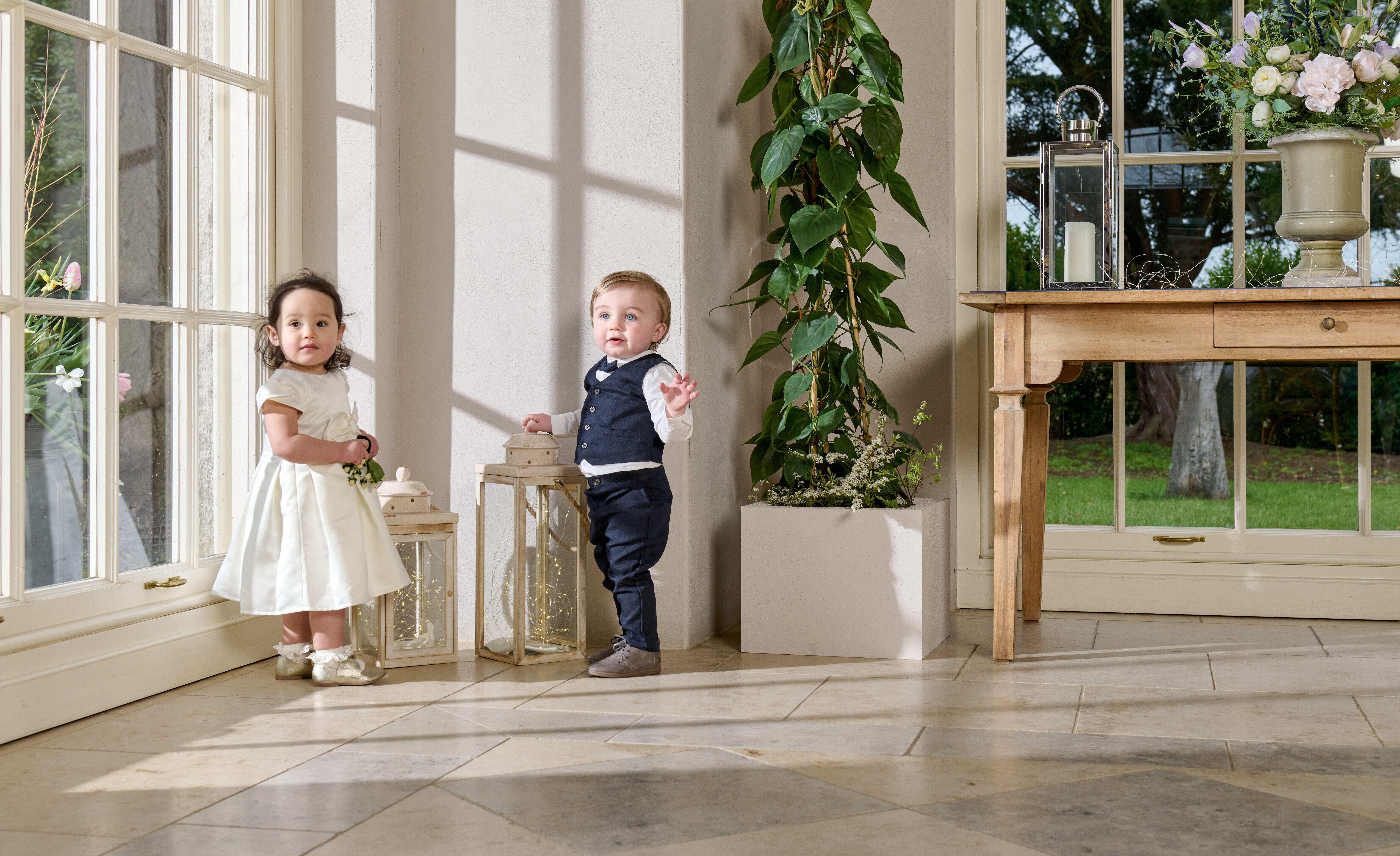 4 Piece Navy Suit with knit tie image number 5