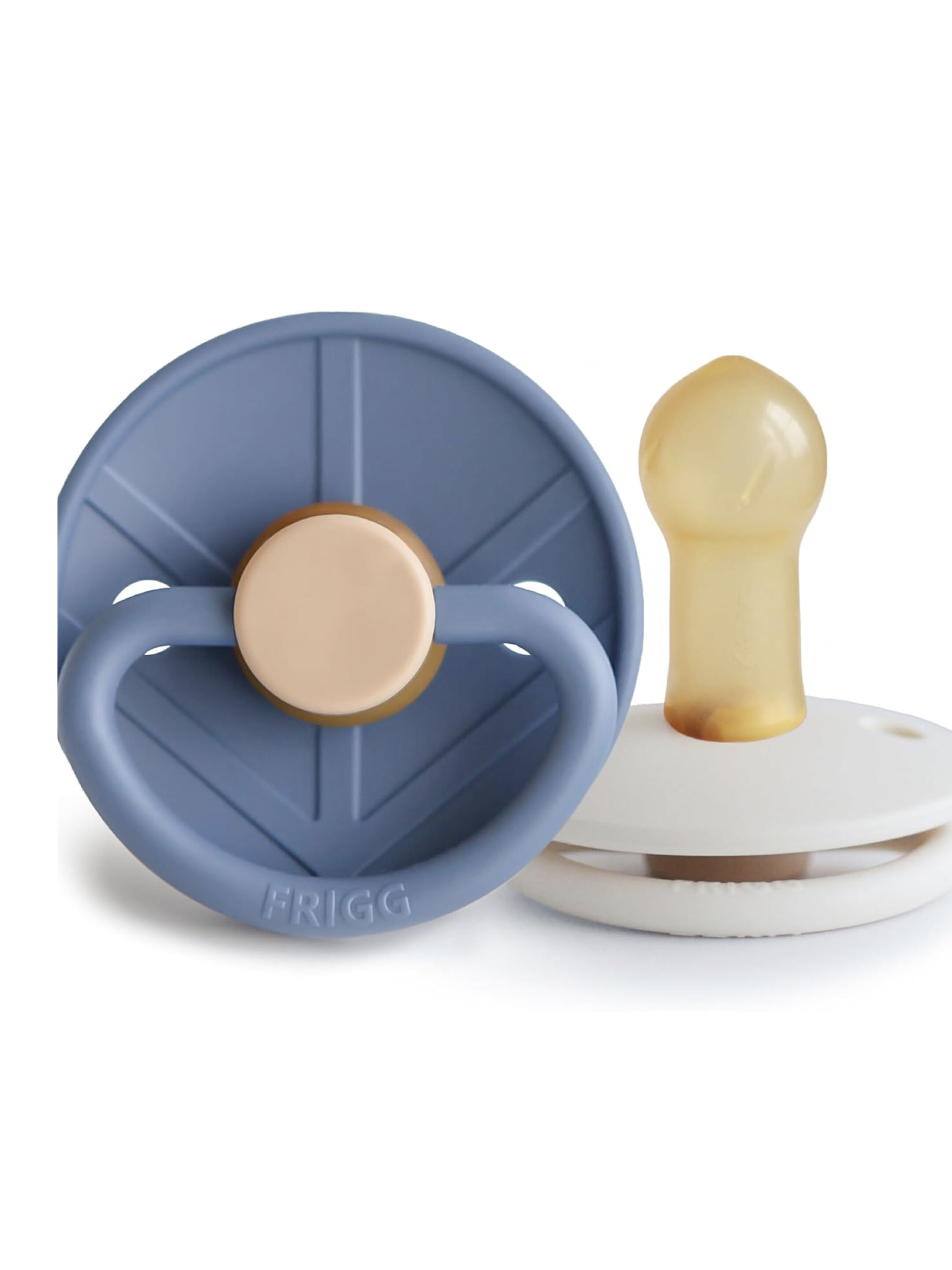 FRIGG Little Viking Silicone Baby Pacifier 6-18M 2-Pack Ocean View/Cream - Size 2 image number 1