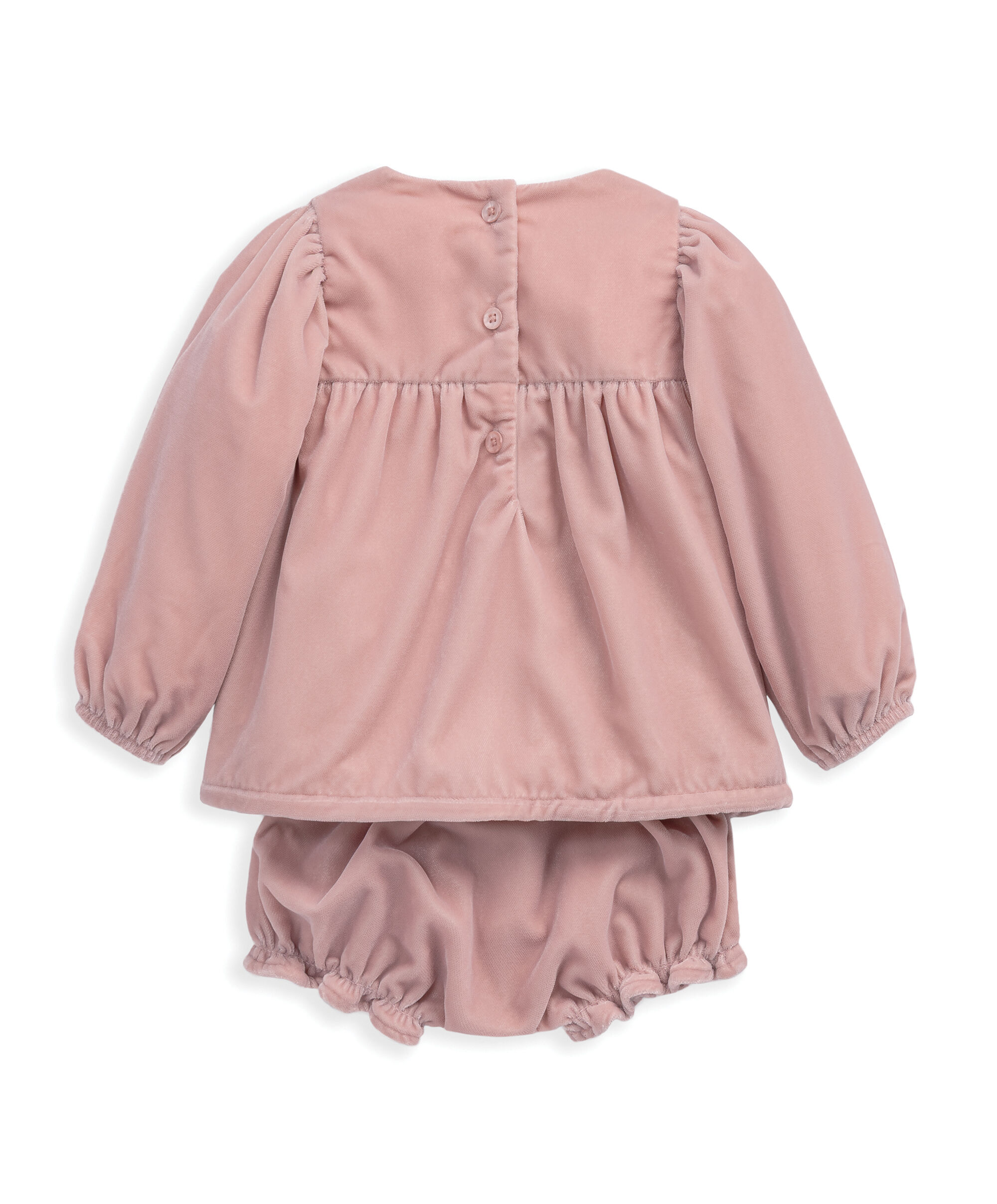 Smock Velvet Dress & Bloomers image number 3