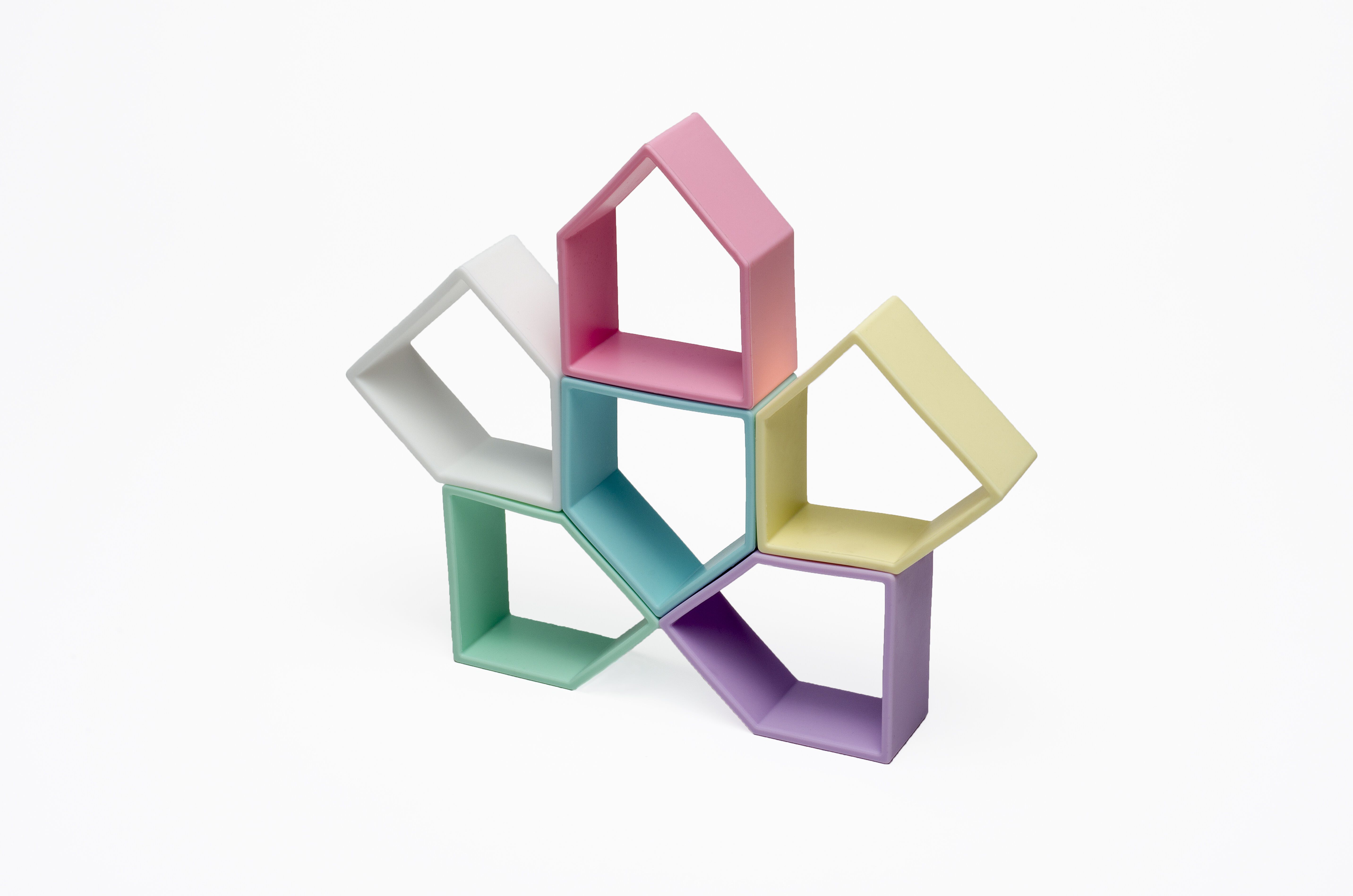 Dena 6 Kids + 6 Houses + 6 Trees Pastel image number 4