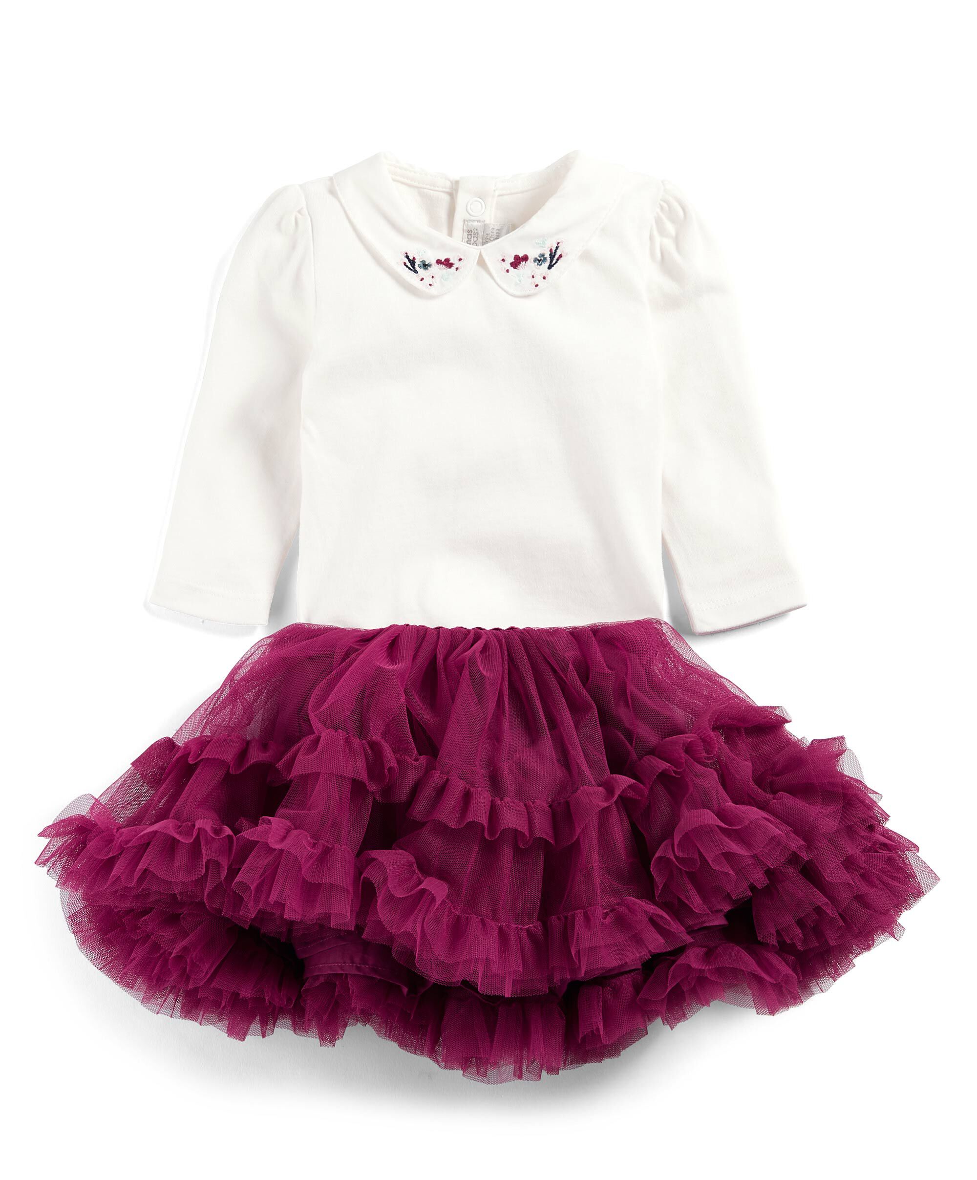 Bodysuit & Ruffle Skirt Set image number 1