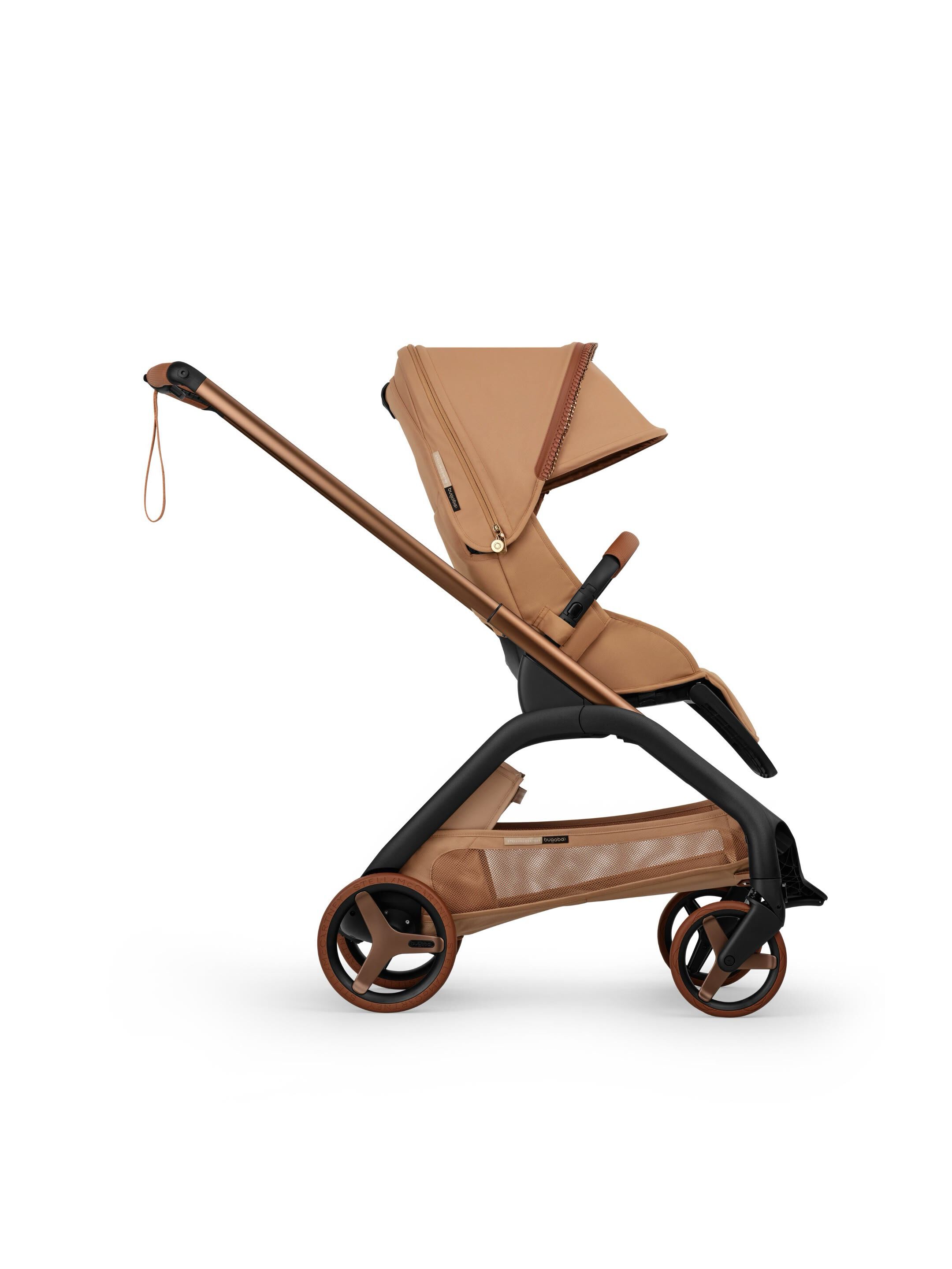 Bugaboo X StellaMcCartney Dragonfly Plus seat/bassinet complete ME Tobacco Brown image number 6