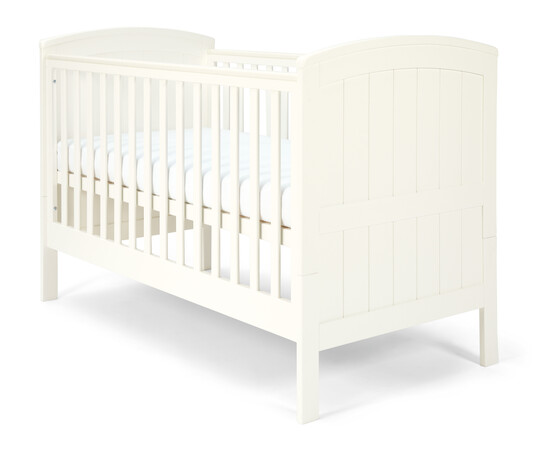 Mia Classic Convertible Cot & Toddler Bed - Ivory Wood image number 1