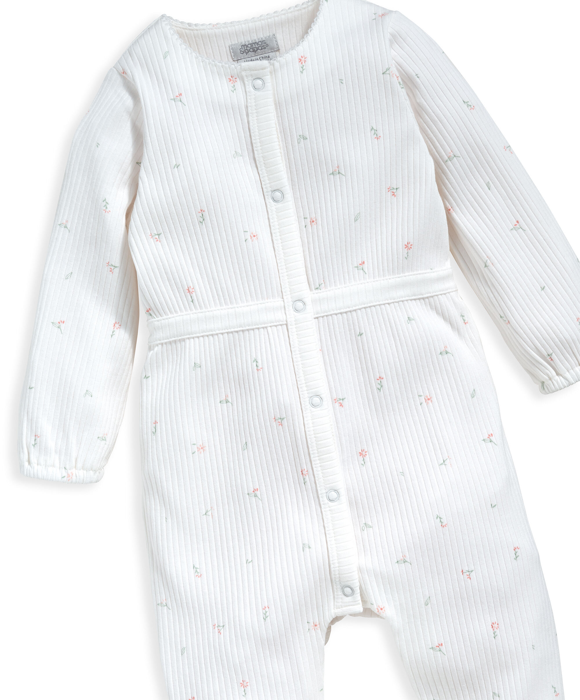 Floral Waisted Romper image number 3