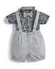 Liberty London Sea Grass Woven Shirt, Bloomers & Bowtie - 3 Piece Set image number 1