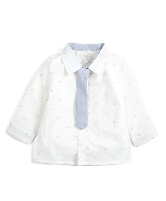 Linen Waistcoat, Shirt and Tie - 3 Piece Set image number 4