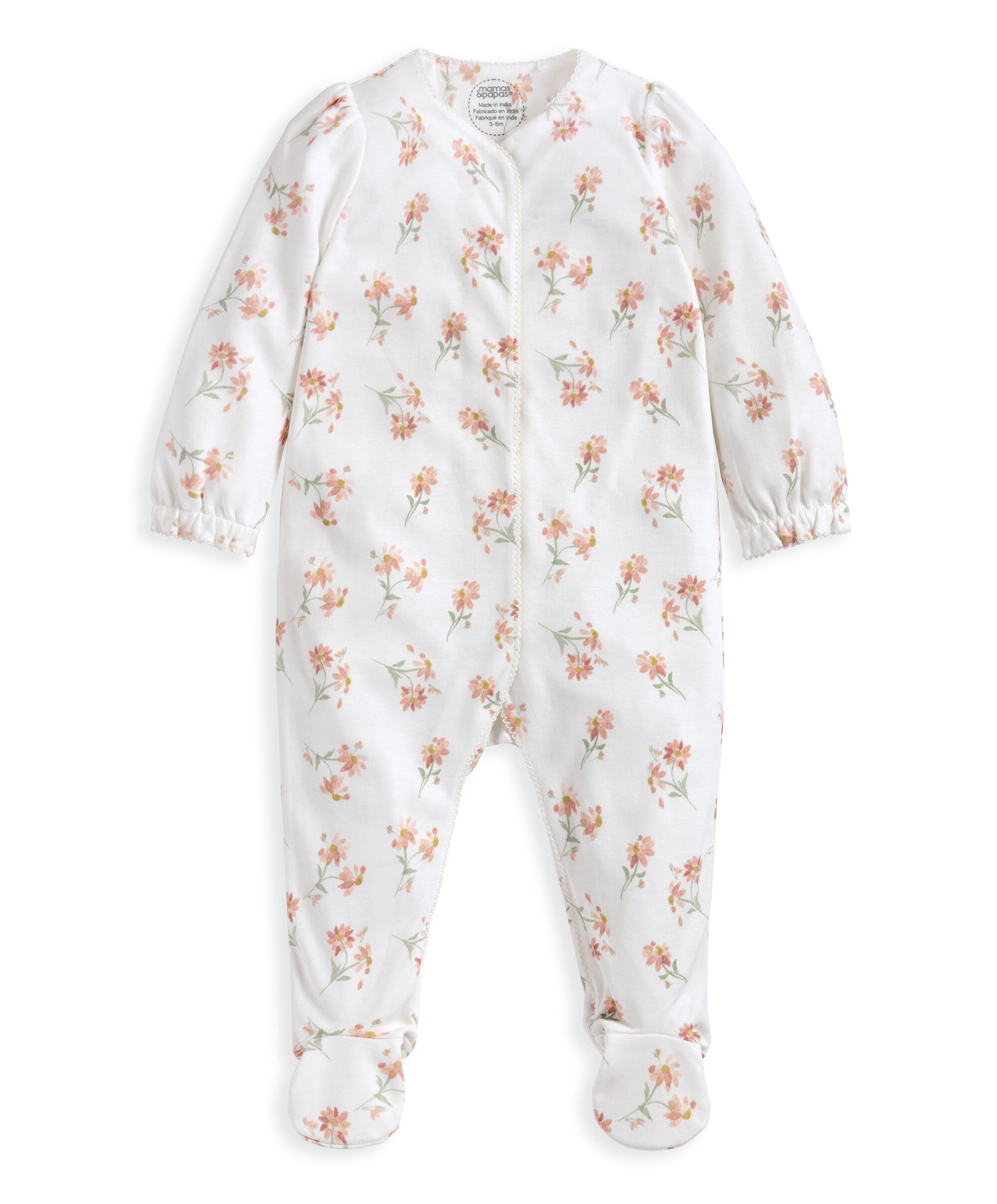 Watercolour Daisy Sleepsuit image number 3