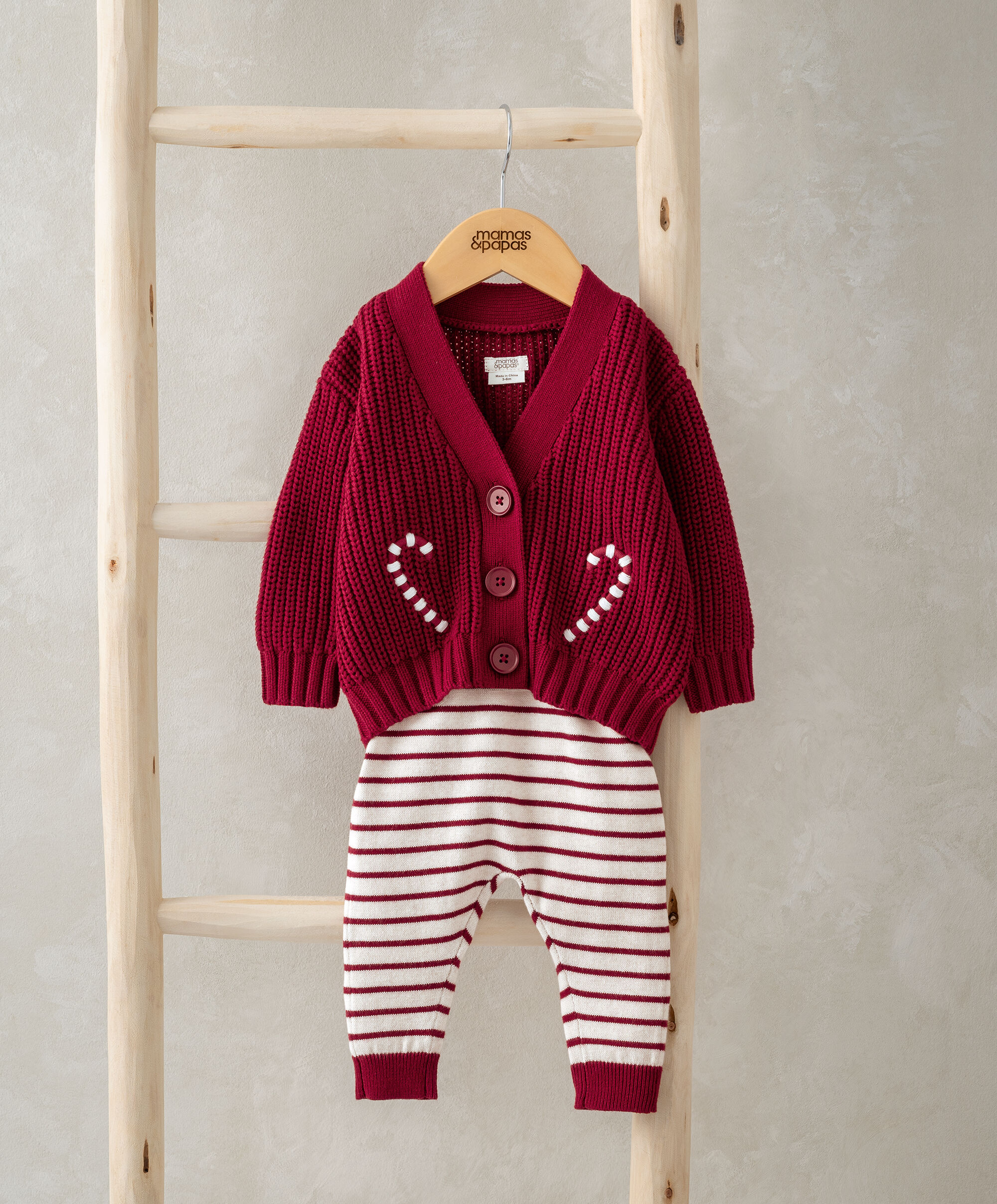 2Pc Red Knit Set image number 3