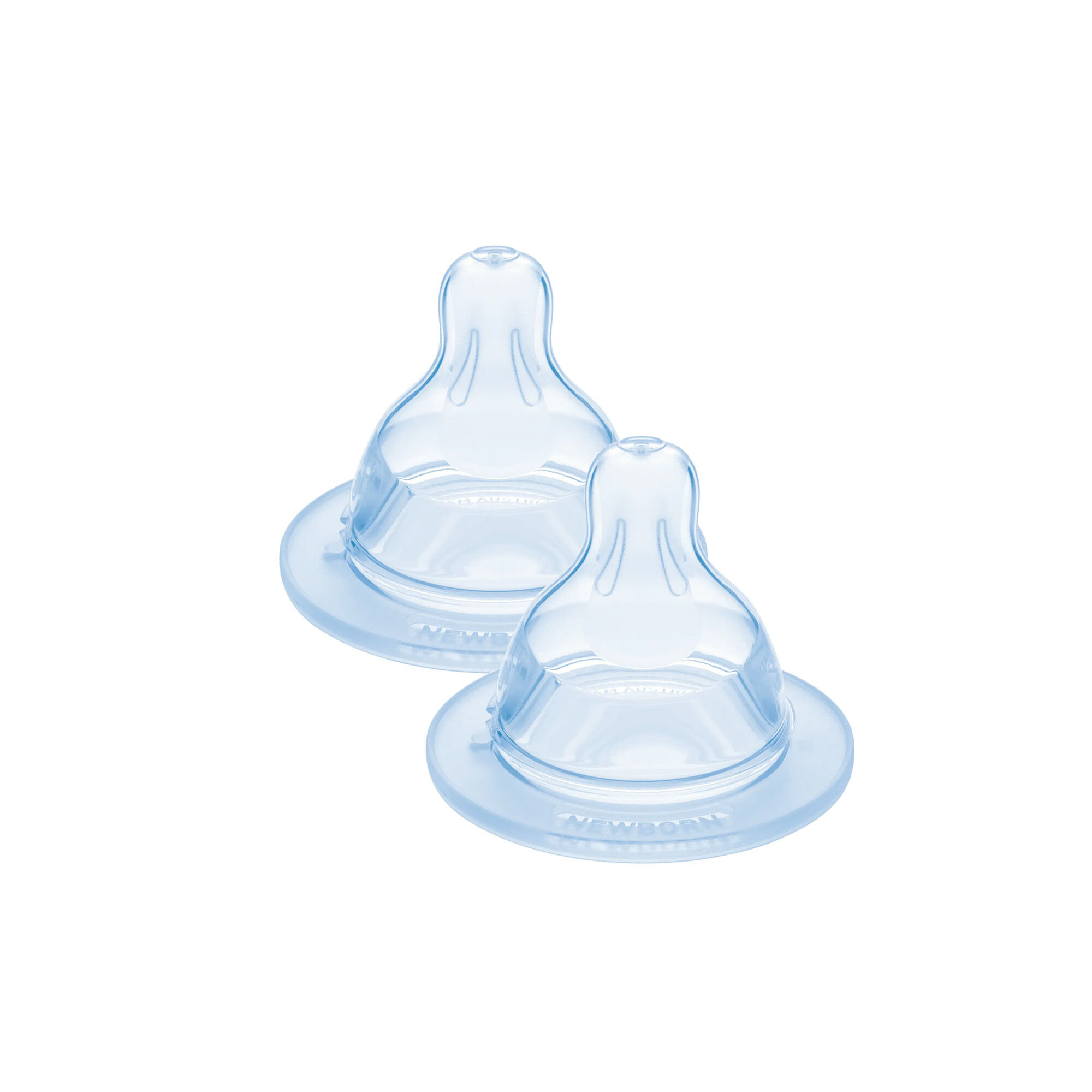 Mam Baby Teat Size 0 Silicone Teat/Spout - 0 M+ | Clear  Clear  - Pack of 2 image number 1