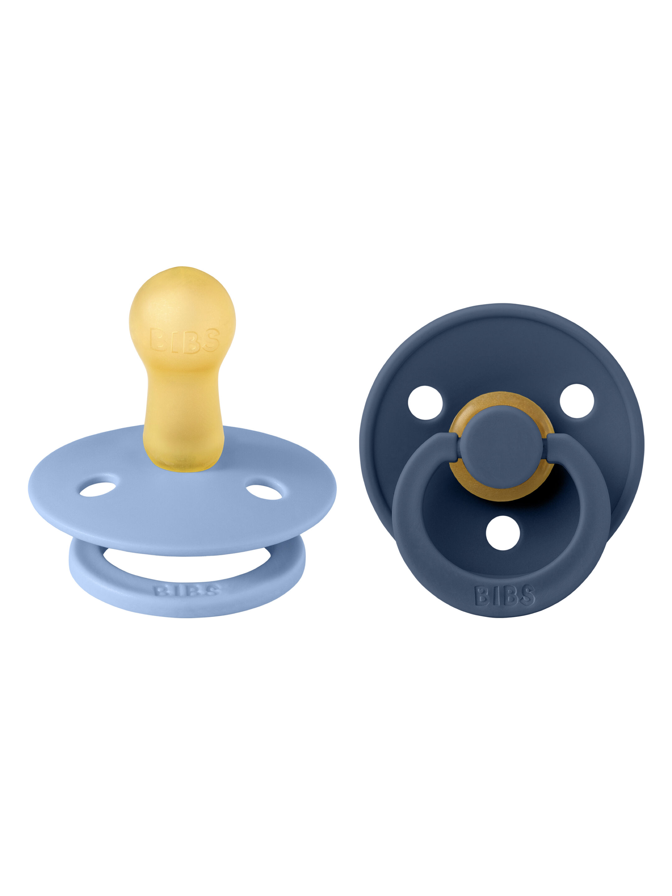 Bibs Pacifier Colour Collection - Sky Blue & Steel Blue 2 Pack (6+ months) image number 1