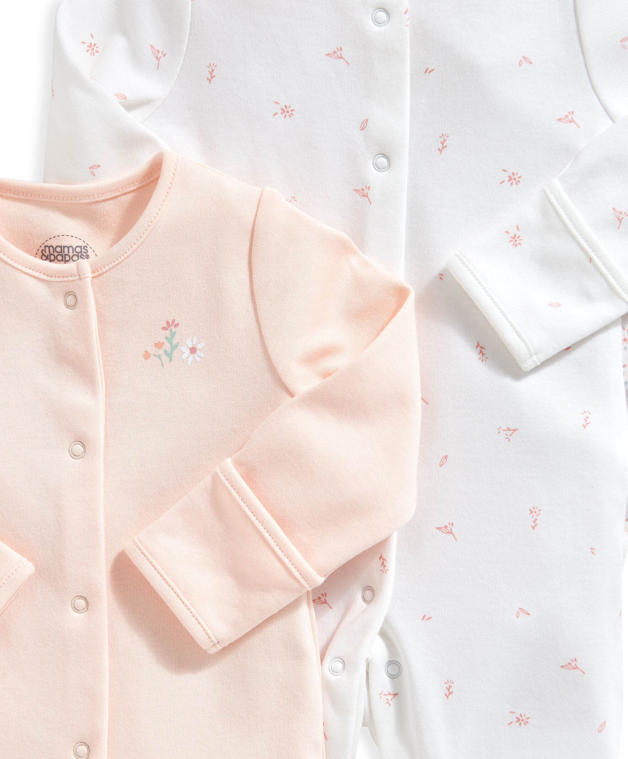 Floral Sleepsuits 3 Pack image number 3