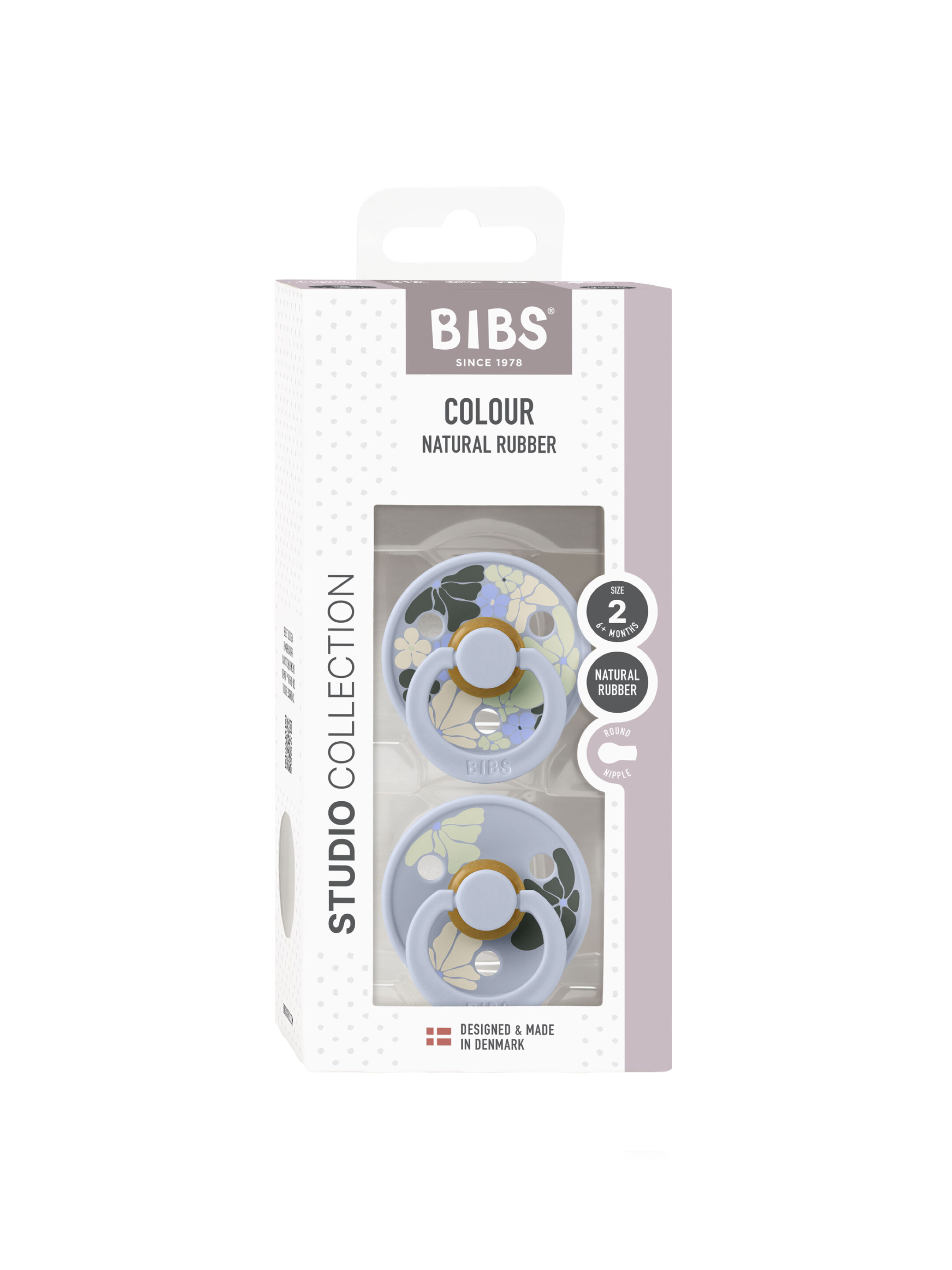 Bibs 2 Pack Colour Morning Bloom Latex S2 - Dusty Blue Mix (6+ months) image number 3